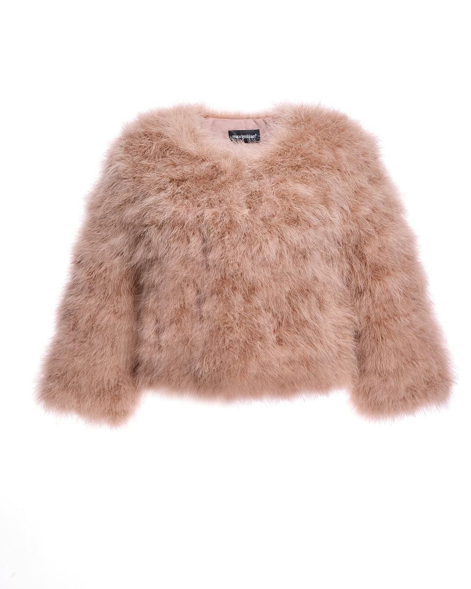 Collarless Feather Bolero Product Image