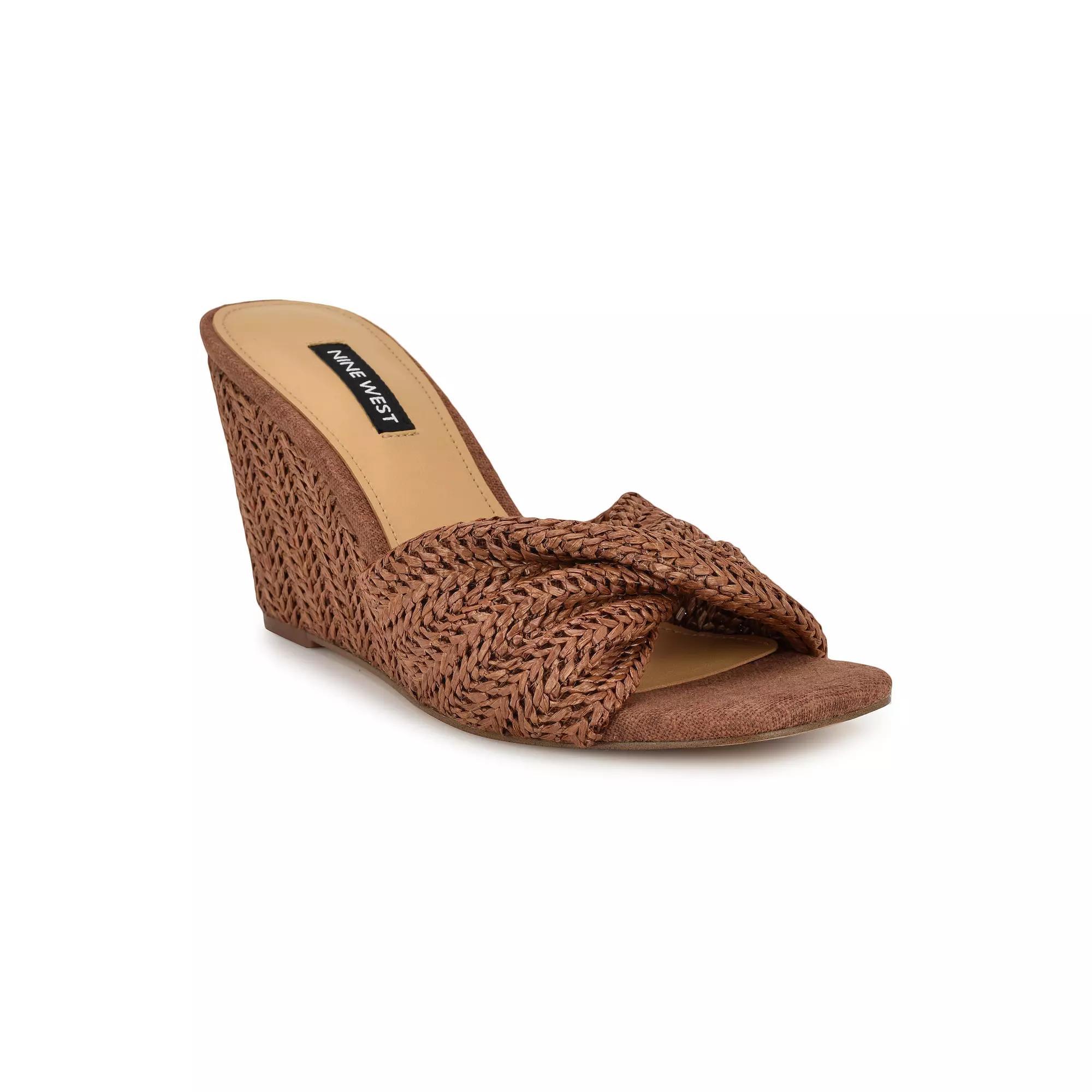 Nine West Nikhil Womens Wedge Dress Sandals Product Image
