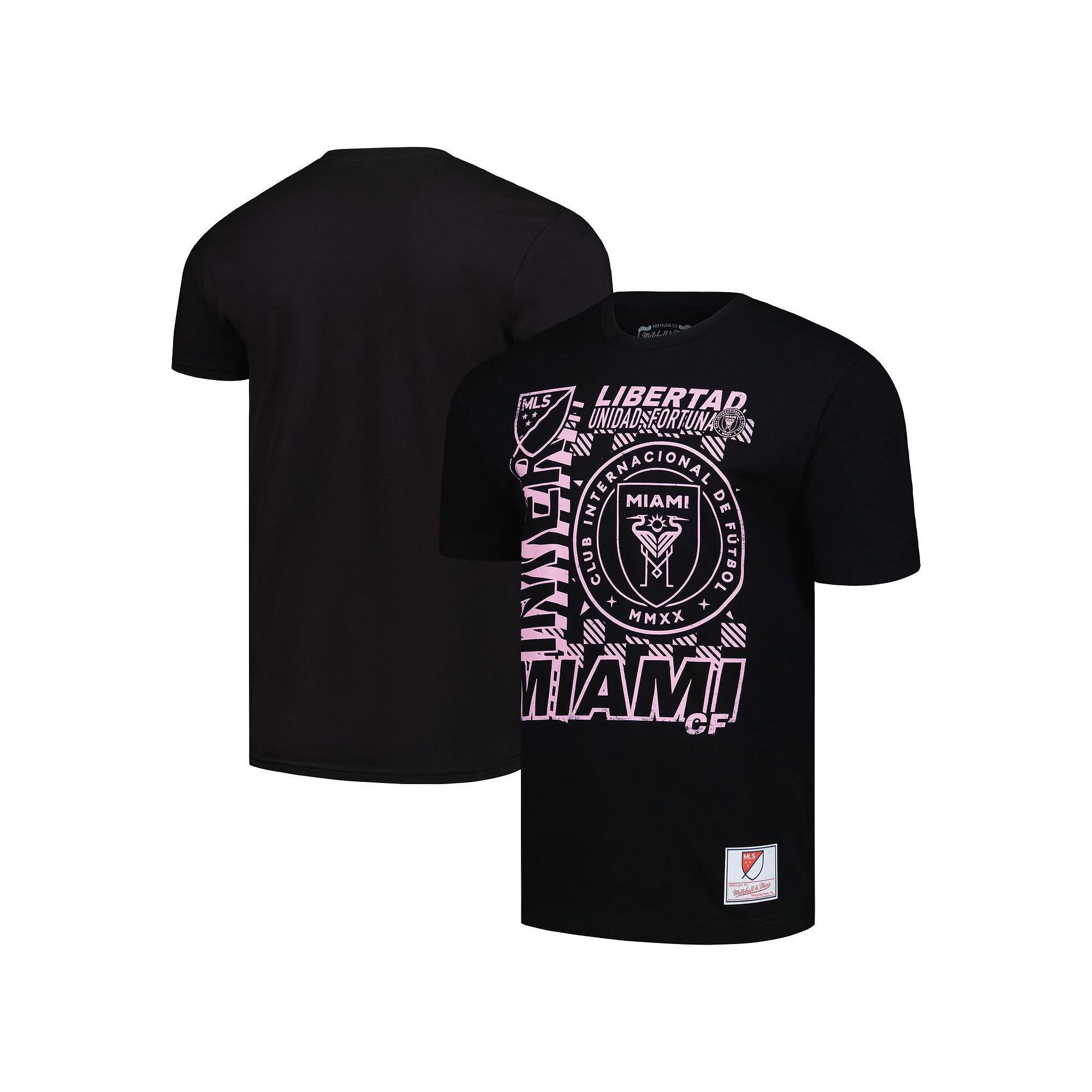 Men's Mitchell & Ness Black Inter Miami CF Lightning Madness T-Shirt, Size: 2XL, Mls Black Product Image