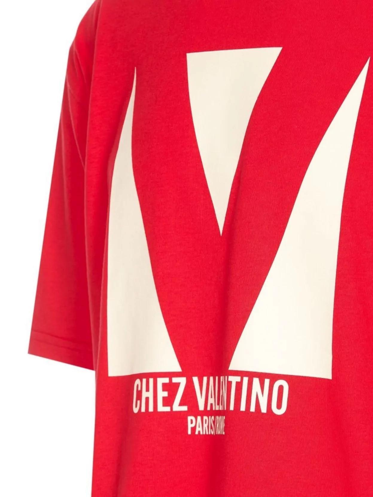 VALENTINO T-shirt Logo In Red Product Image