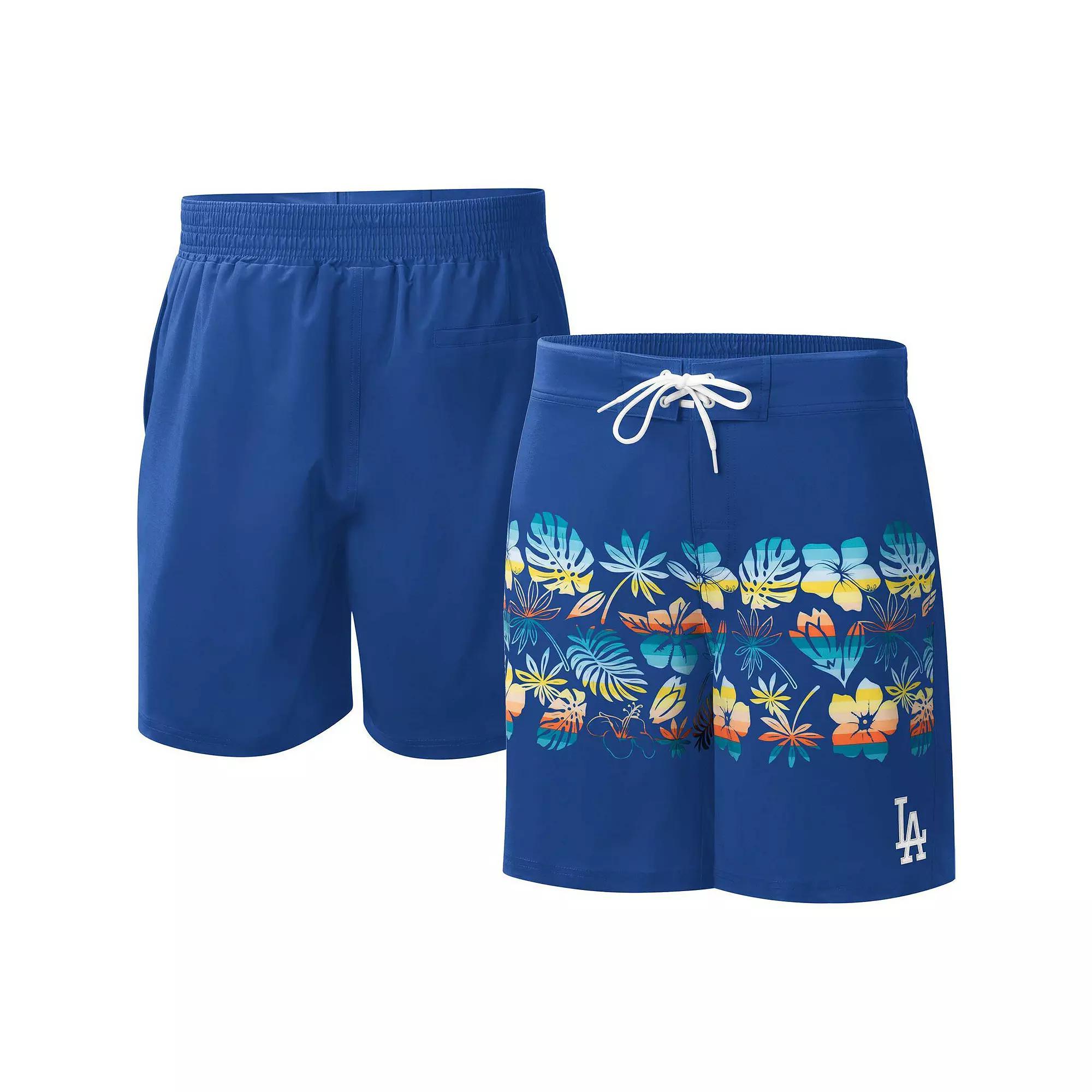 Men's G-III Sports by Carl Banks  Royal Los Angeles Dodgers Breeze Volley Swim Shorts, Size: Medium, Blue Product Image