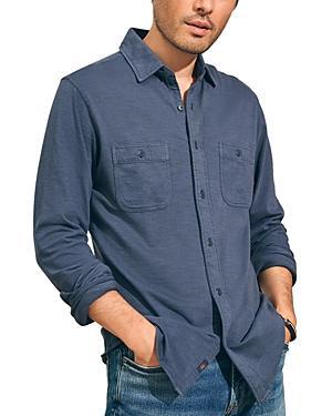 Faherty Seasons Regular Fit Long Sleeve Cotton Knit Button Down Shirt Product Image