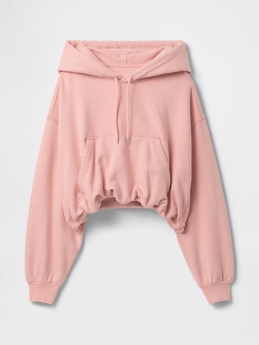 Heavyweight French Terry Cropped Bubble Hoodie Product Image