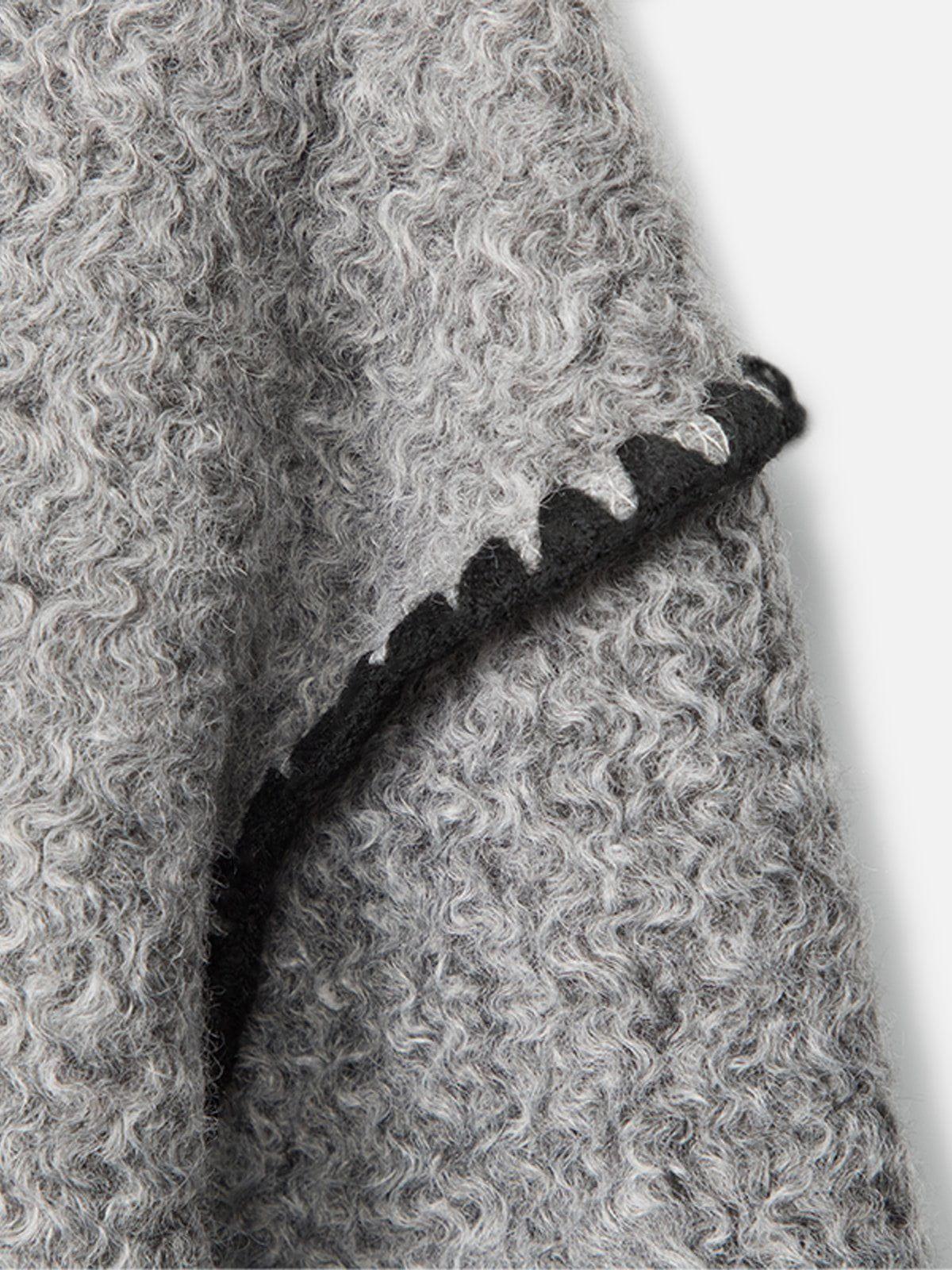 Aelfric Eden Ripple Patchwork Cropped Hoodie Product Image