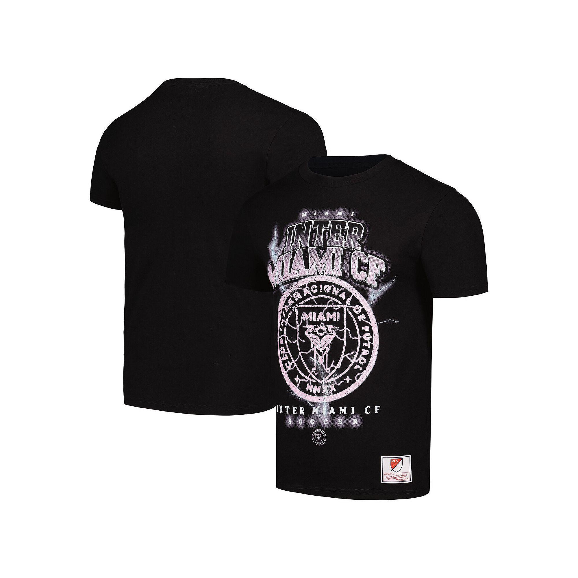 Men's Mitchell & Ness Black Inter Miami CF Lightning Madness T-Shirt, Size: 2XL, Mls Black Product Image