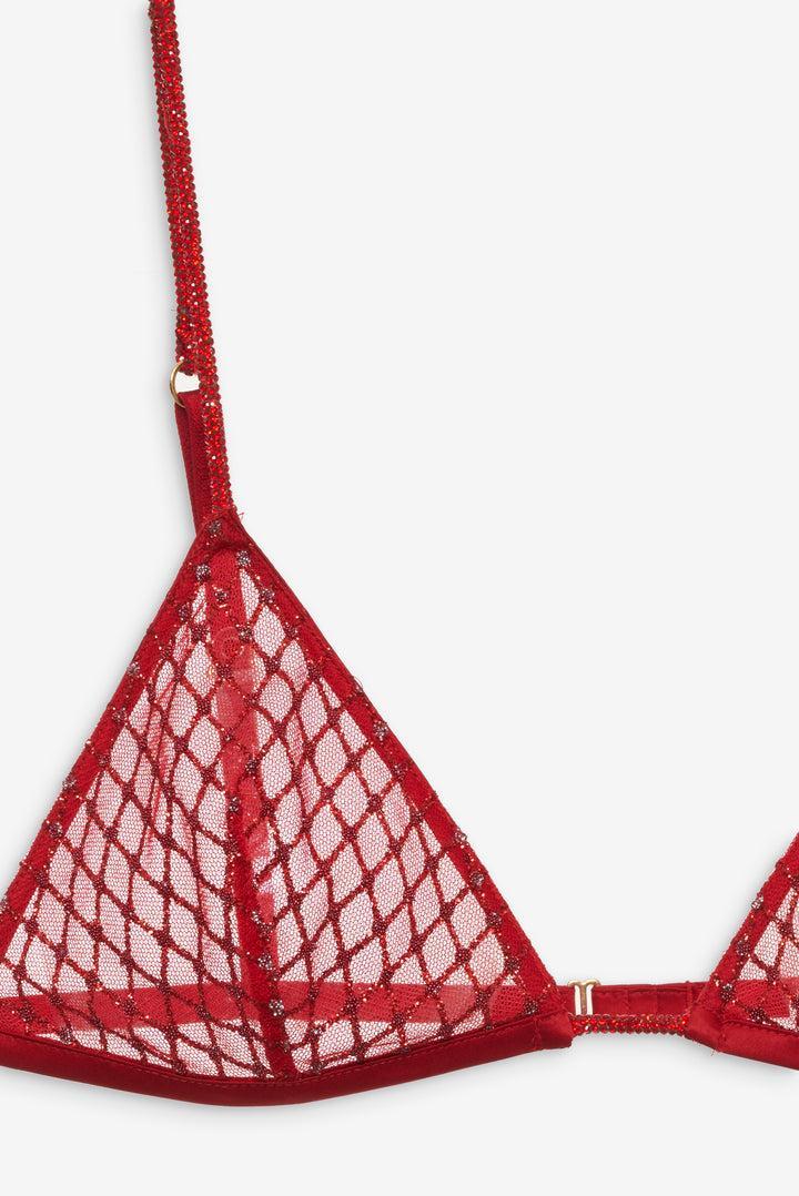 Glitter Bralette — Red Product Image
