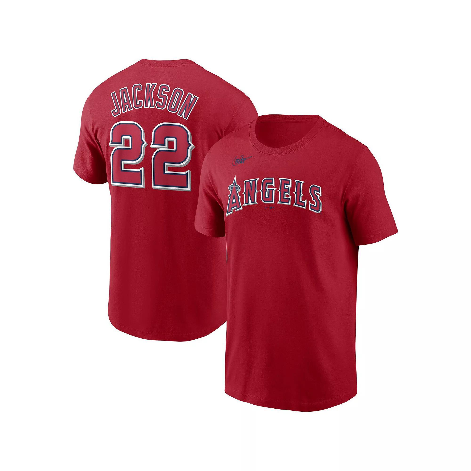 Men's Nike Bo Jackson Navy California Angels Cooperstown Collection Name & Number T-Shirt, Size: Large, Mlb Blue Product Image