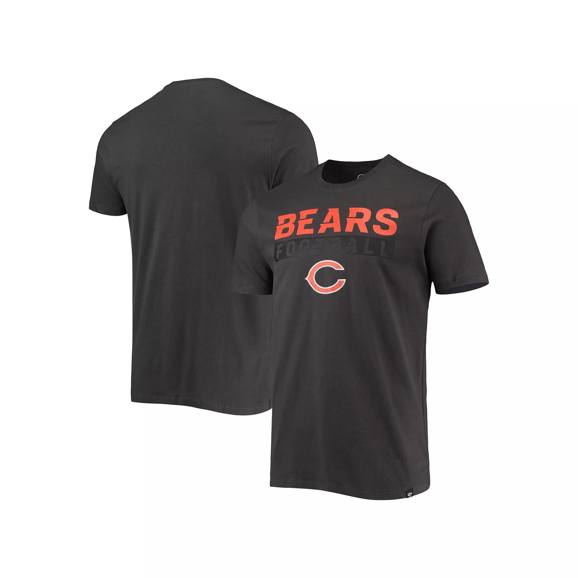 Mens 47 Charcoal Chicago Bears Dark Ops Super Rival T-Shirt Product Image