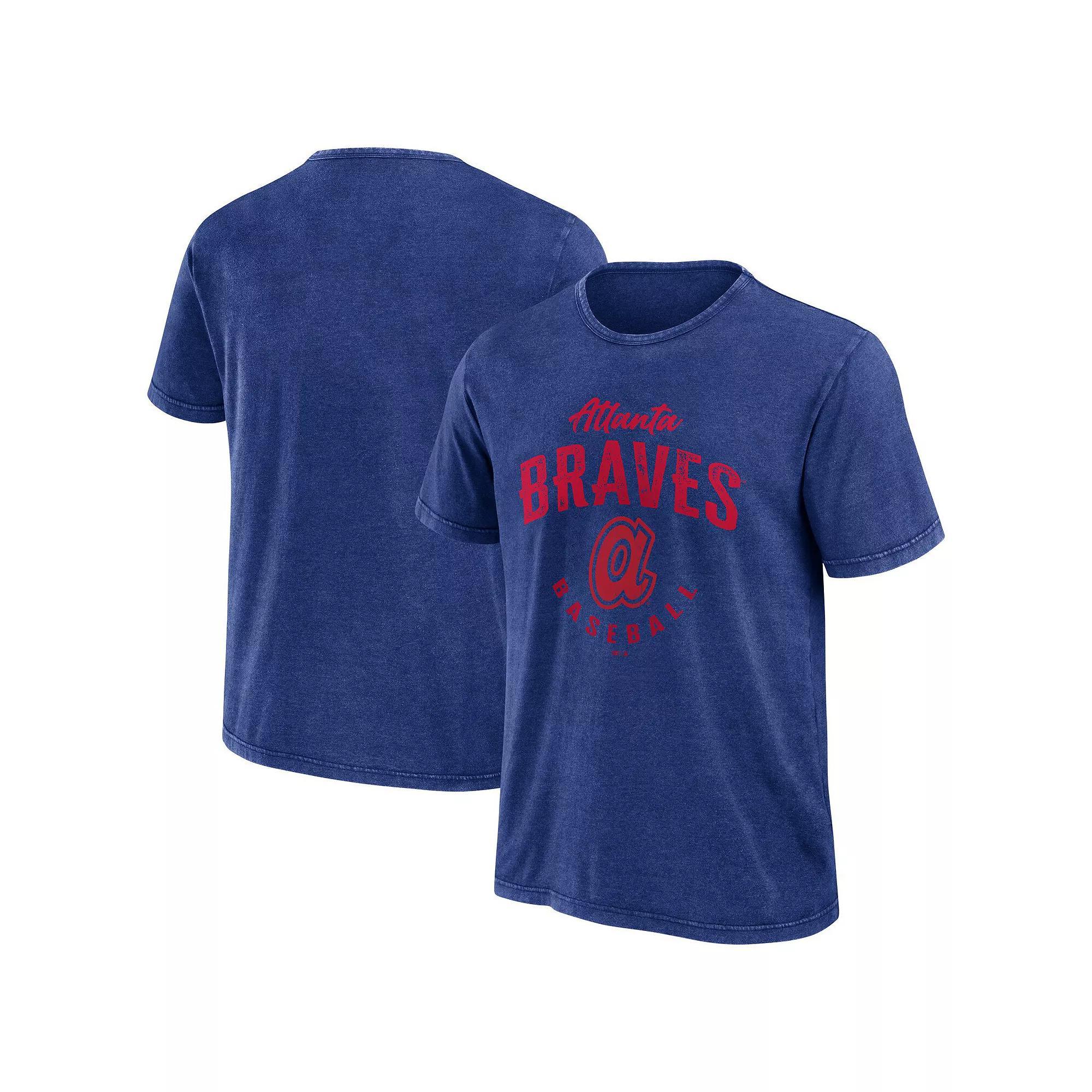Men's Darius Rucker Collection by Fanatics Black Atlanta Braves Cooperstown Collection Washed T-Shirt, Size: Medium Product Image