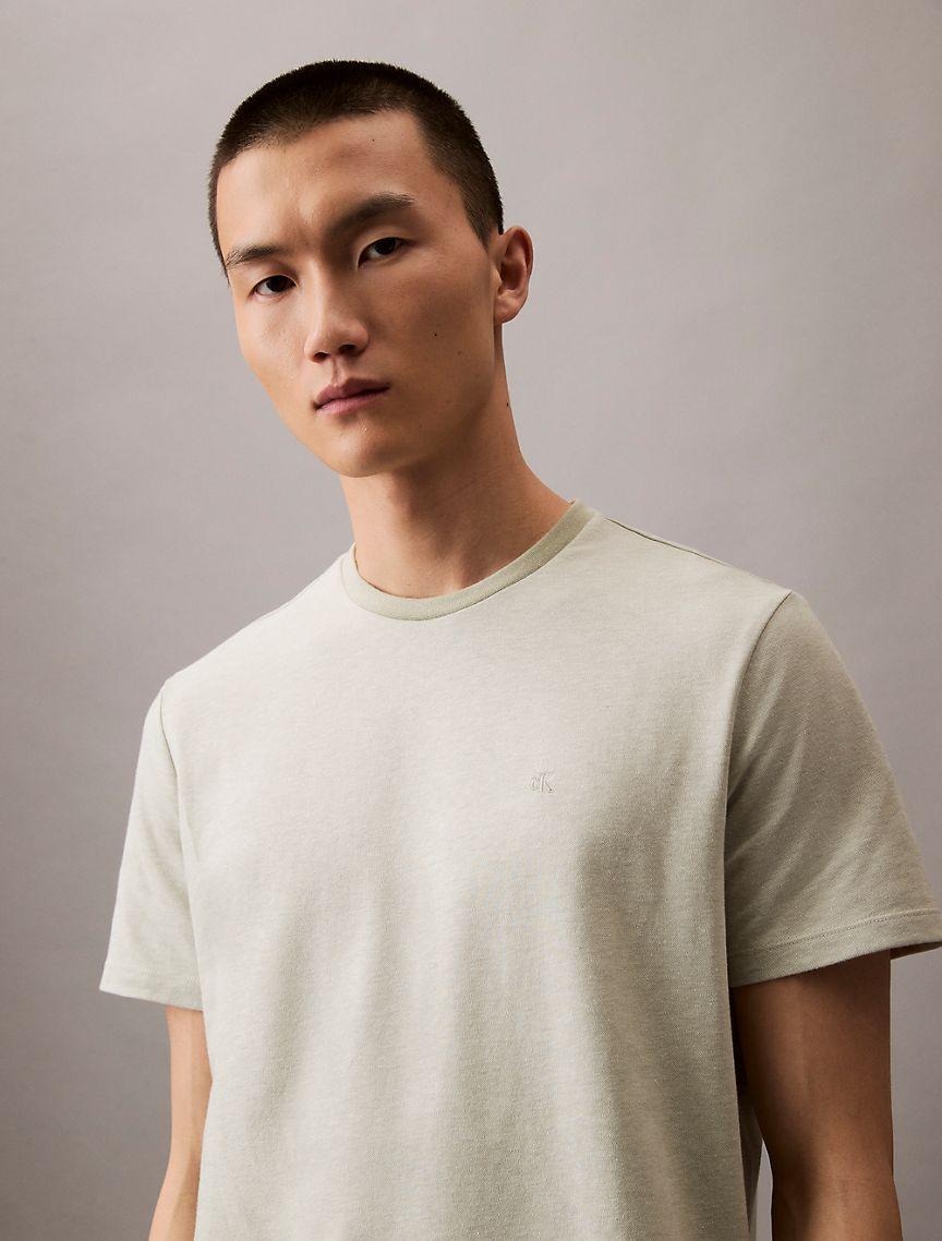 Calvin Klein Men's Cotton Blend Classic T-Shirt - Blue - XL Product Image