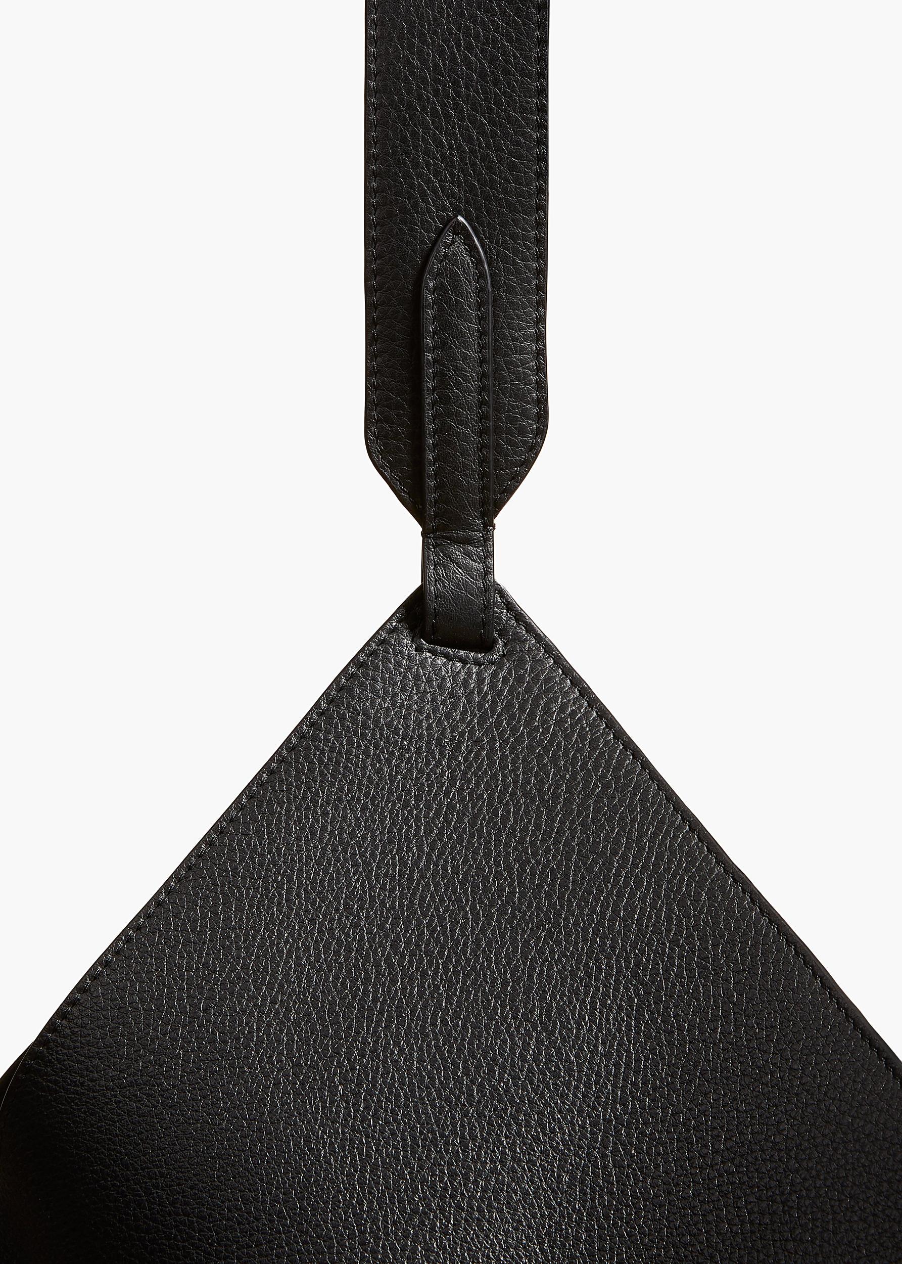 Medium Lotus Tote in Black Pebbled Leather Product Image
