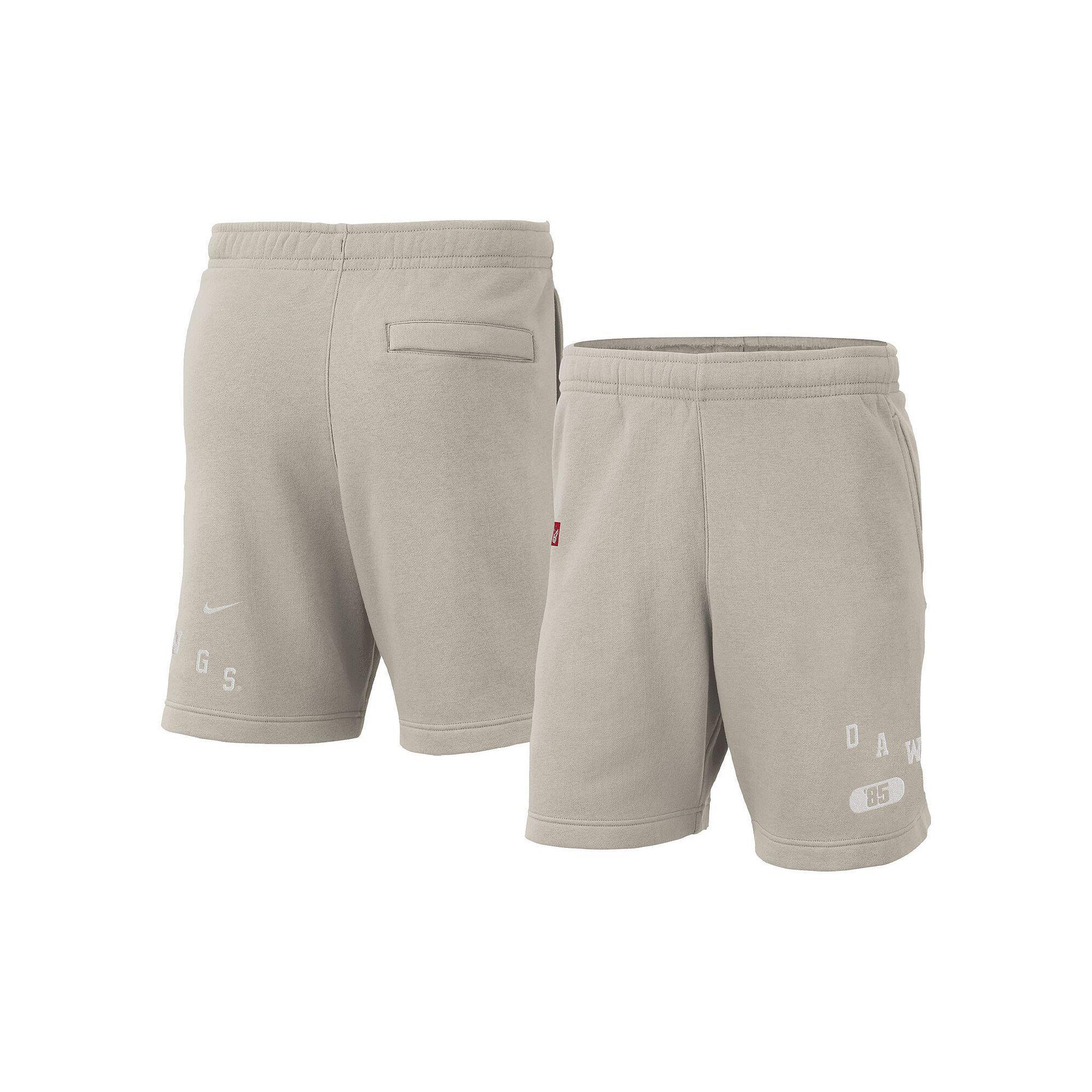 Mens Nike Cream Georgia Bulldogs Fleece Shorts Product Image