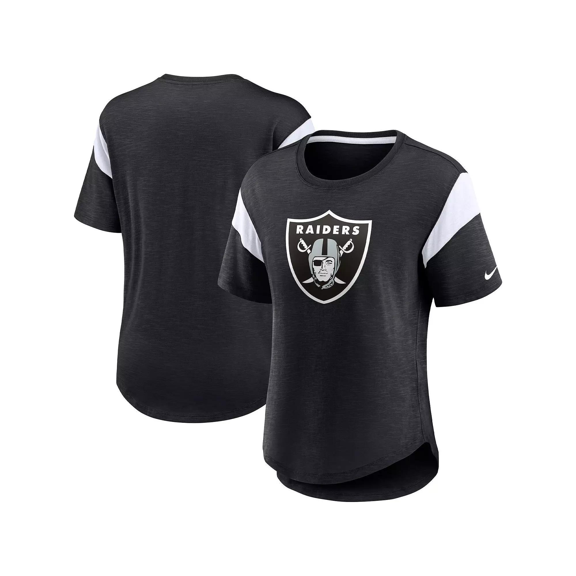Womens Nike Heather Black New Orleans Saints Primary Logo Fashion Top Product Image