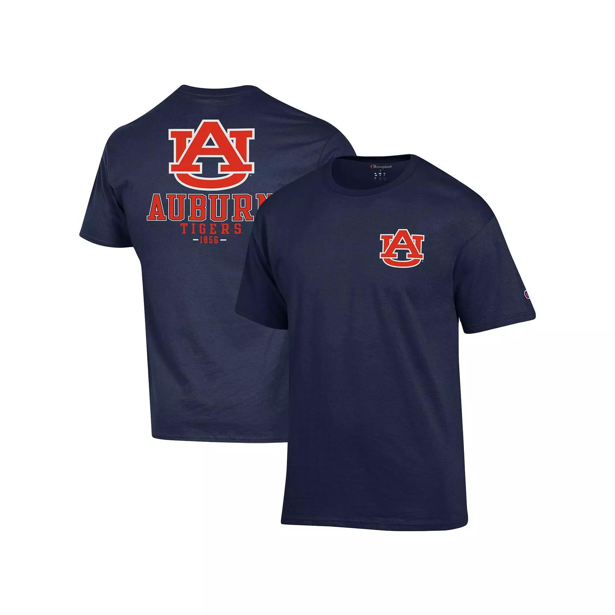 Men's Champion Navy Auburn Tigers Stack 2-Hit T-Shirt, Size: Medium, Blue Product Image