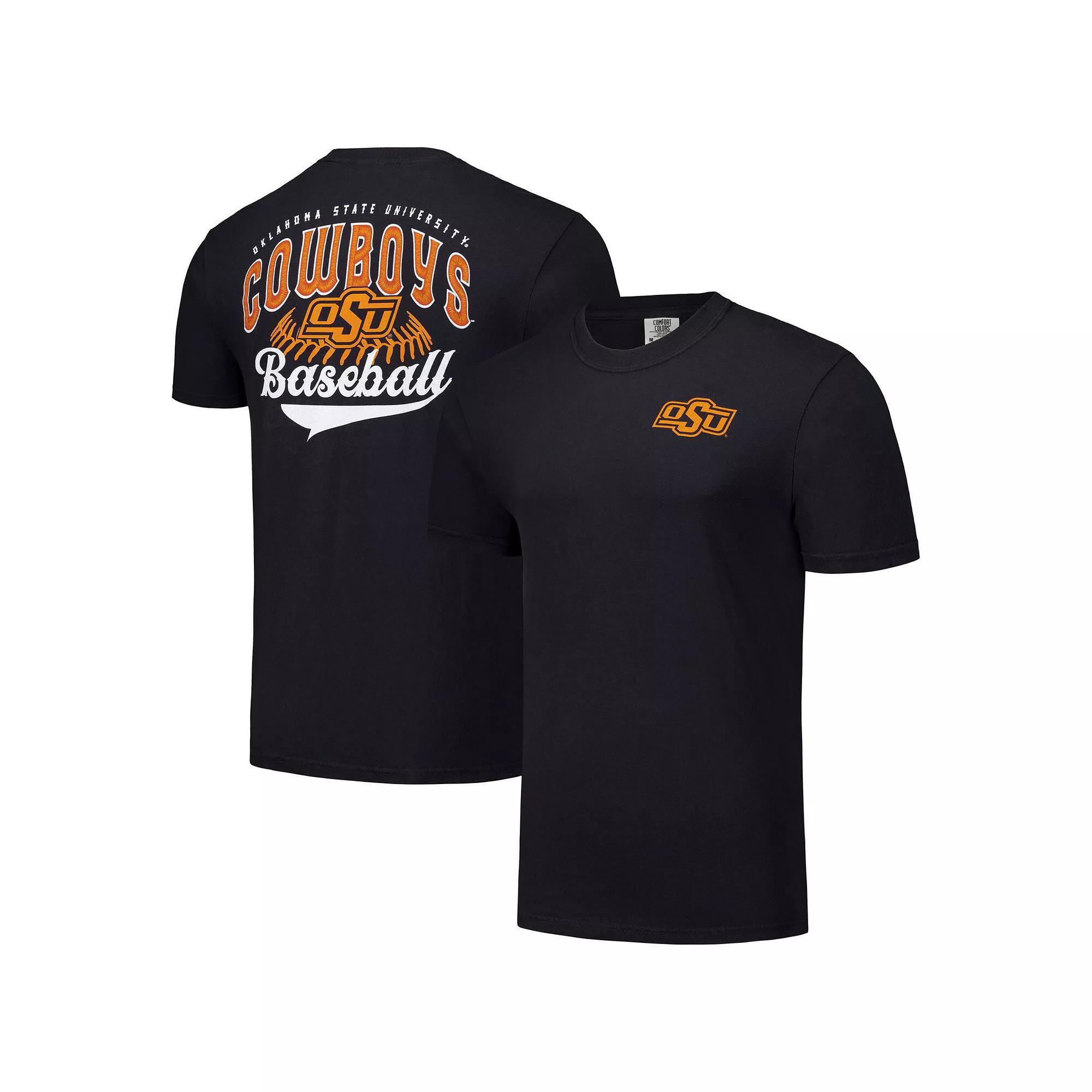 Men's Black Oklahoma State Cowboys Baseball Comfort Colors T-Shirt, Size: XL Product Image