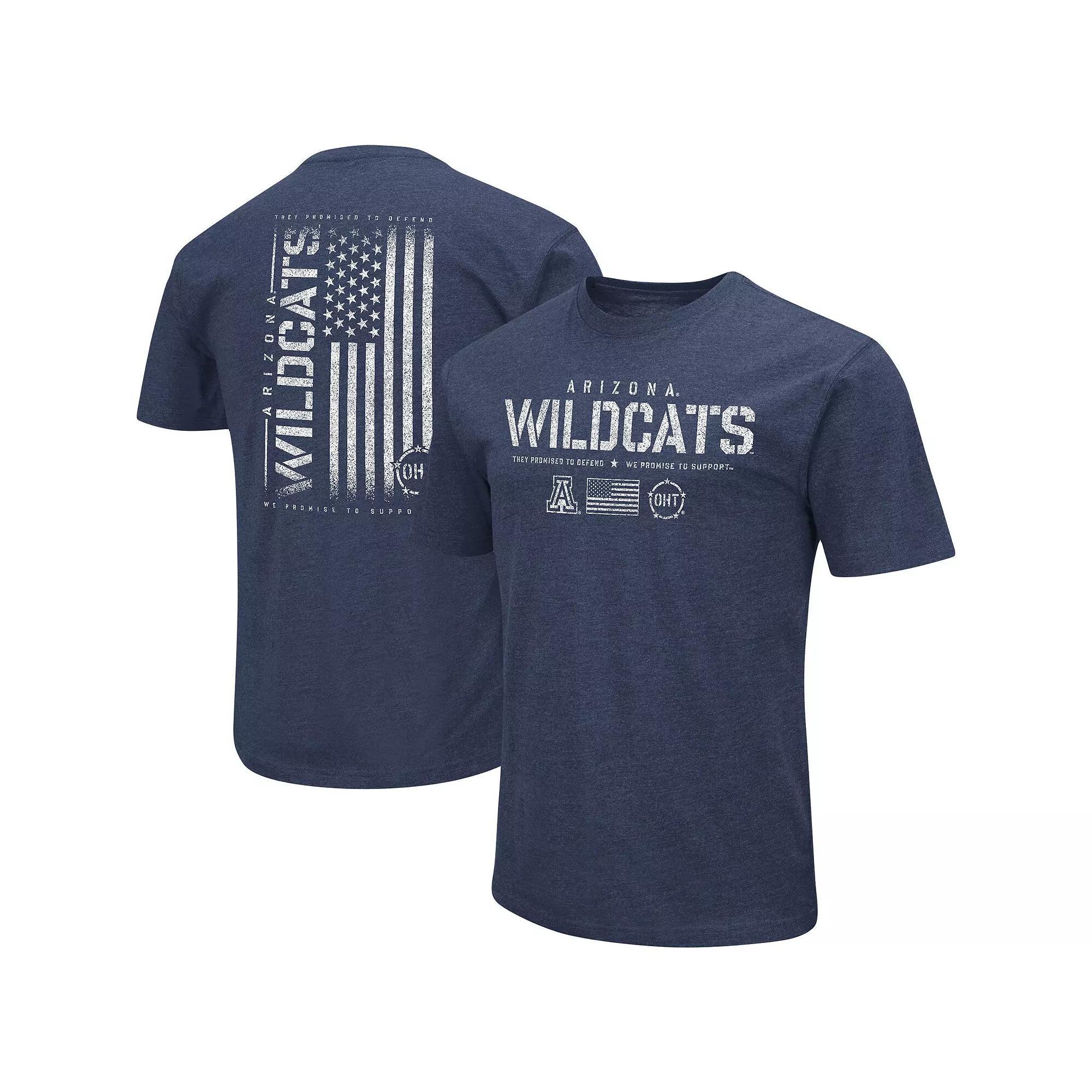 Men's Colosseum Royal Kansas Jayhawks OHT Military Appreciation Flag 2.0 T-Shirt, Size: XL, Blue Product Image