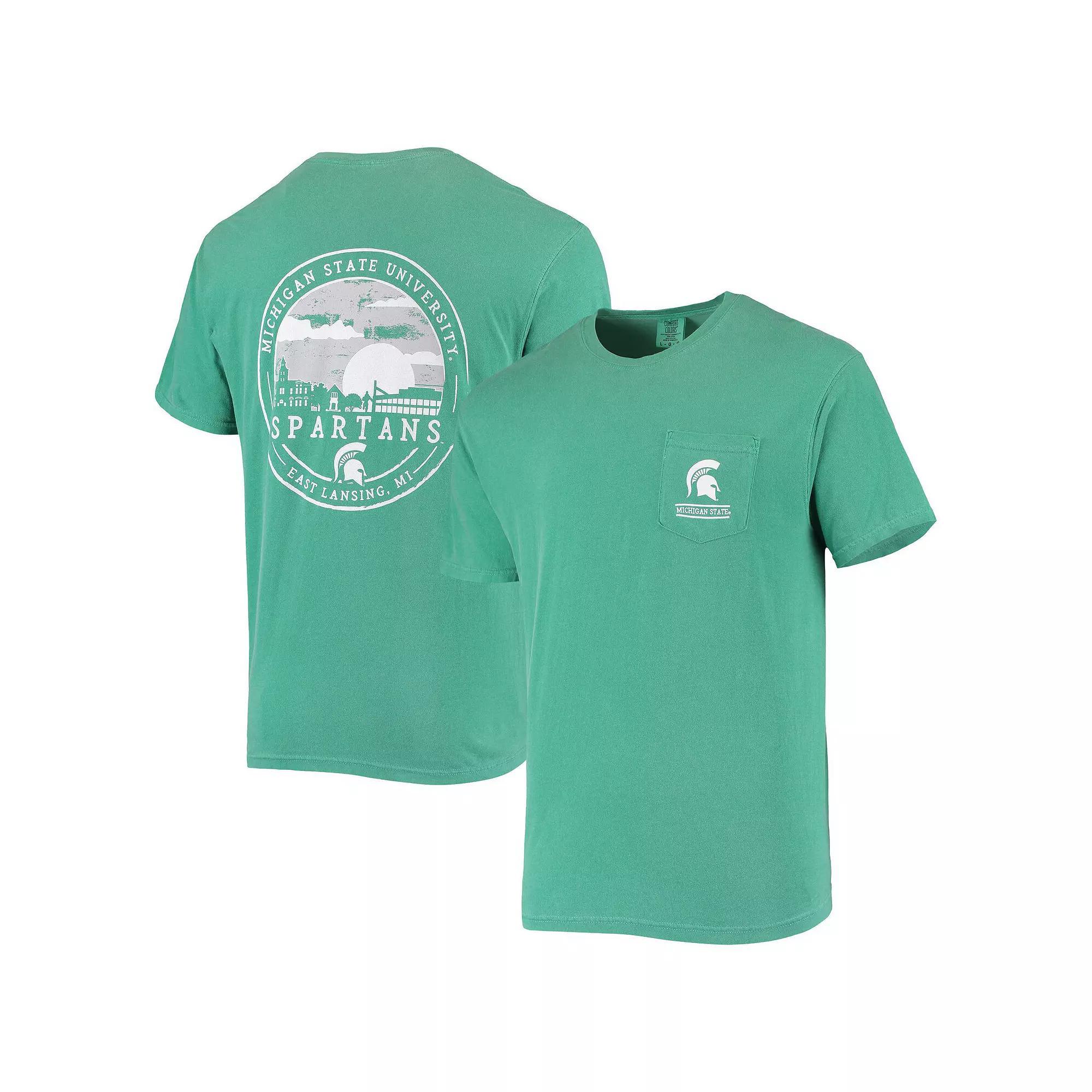 Men's Green Michigan State Spartans Circle Campus Scene T-Shirt, Size: 2XL Product Image