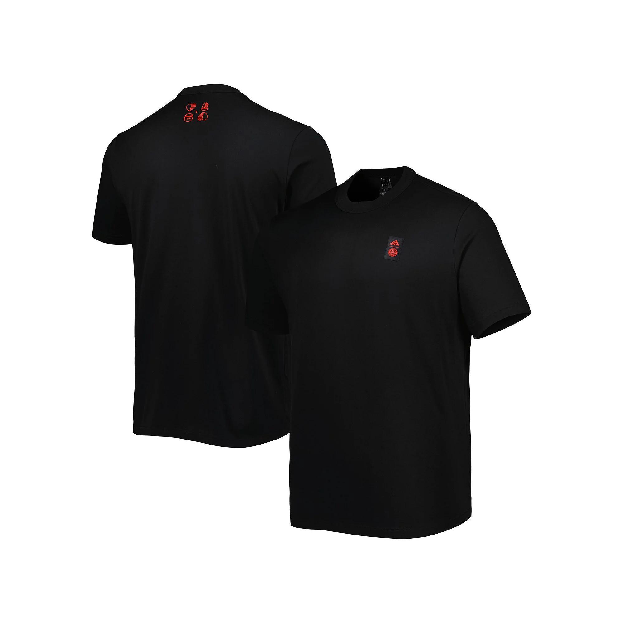 Mens adidas Black Bayern Munich Lifestyle T-Shirt Product Image