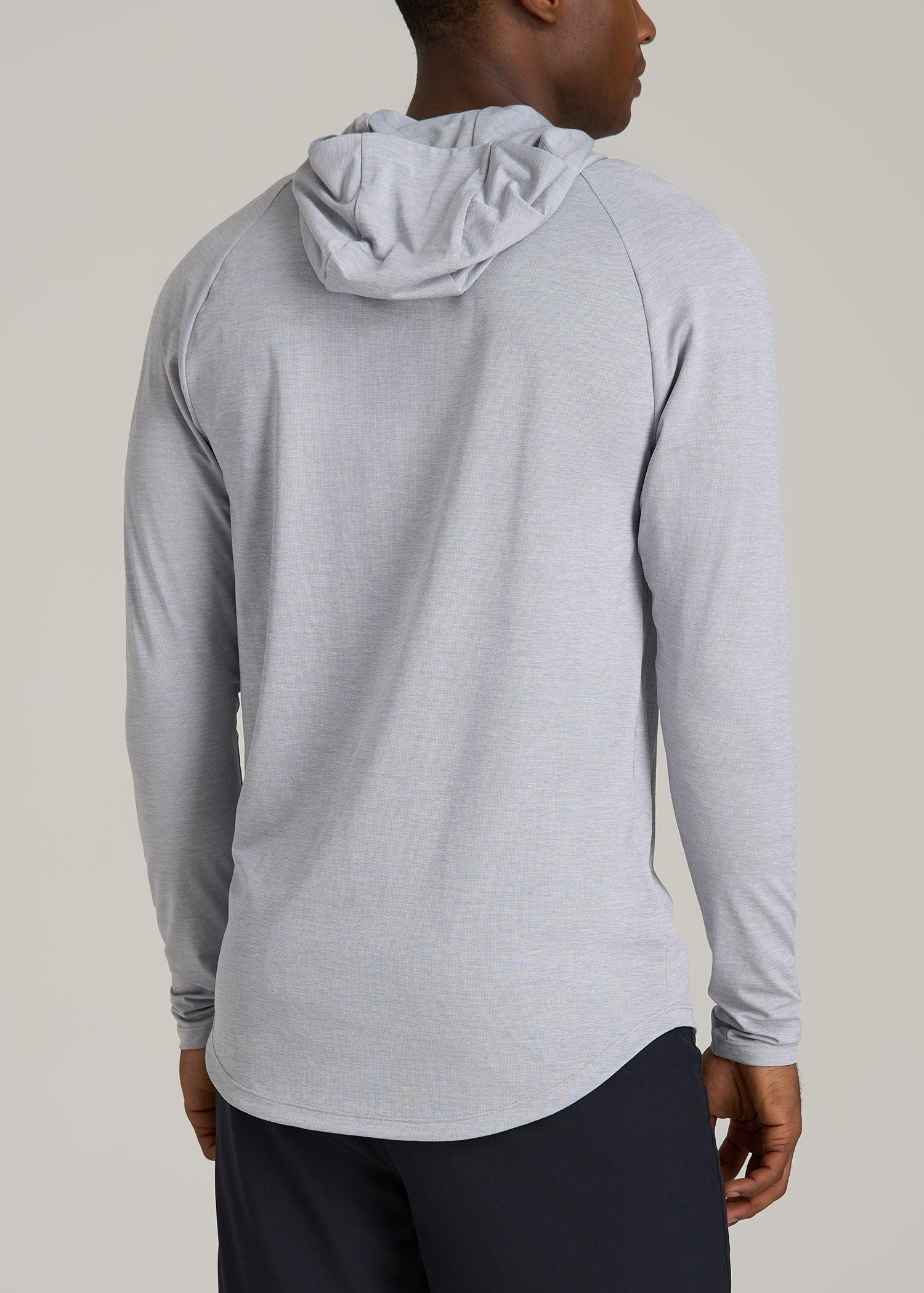 Men's A.T. Performance Training Tall Hoodie in Light Silver Product Image