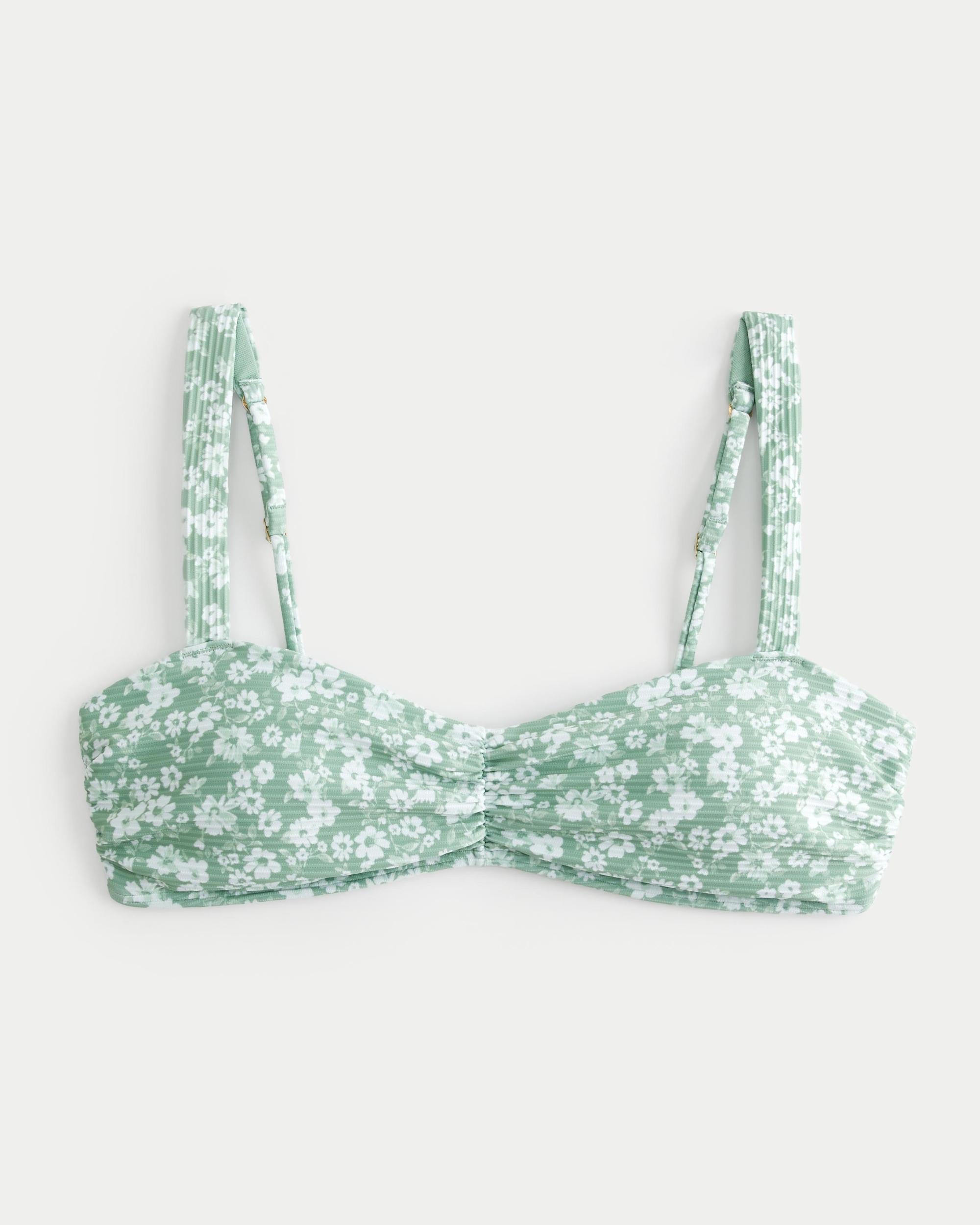 Ribbed Cinch Scoop Bikini Top Product Image