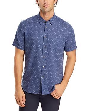 Mens Patterned Button-Down Shirt Product Image