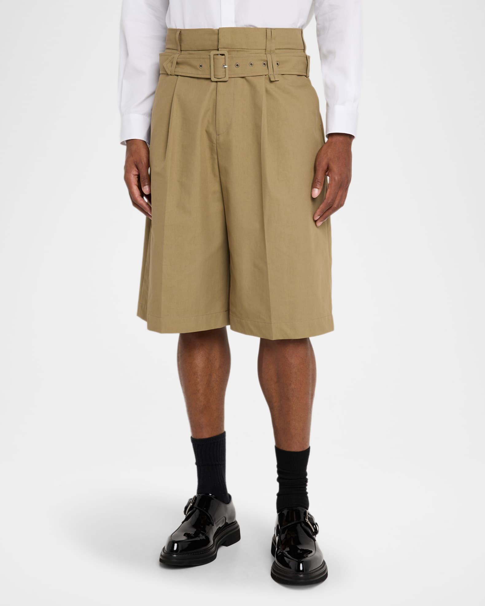 Men's Wide-Leg Multi-Belt Loop Shorts Product Image