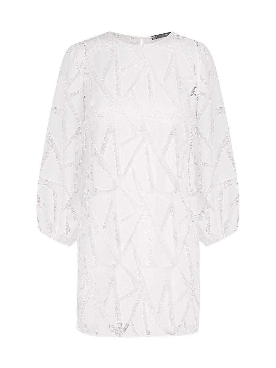 Womens Julieta Cut-Out Lace Minidress Product Image
