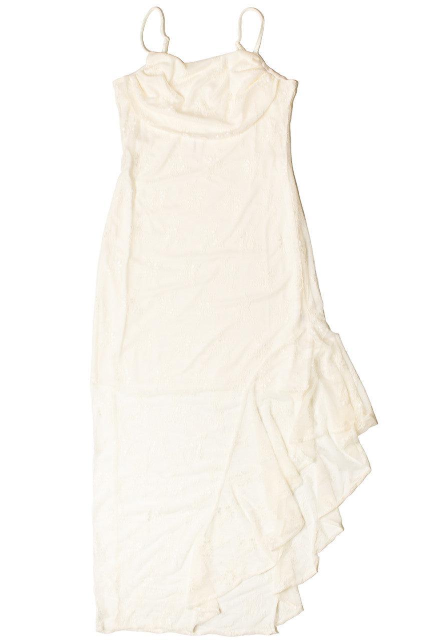 Asymmetric Hem Lace Dress Product Image