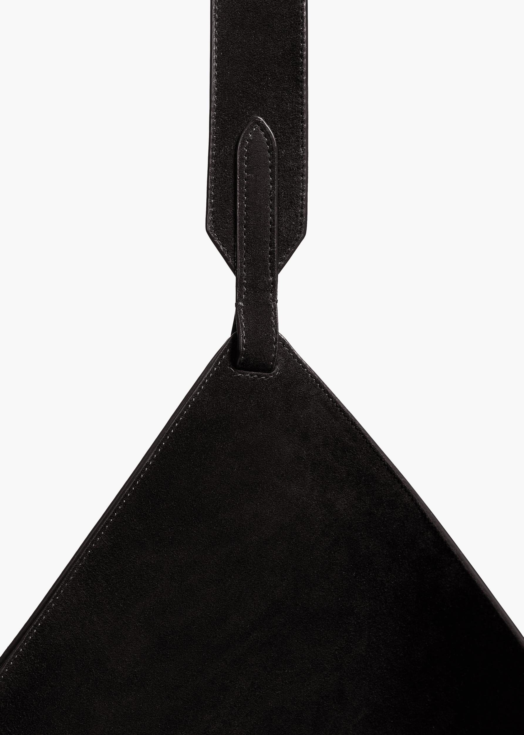 Medium Lotus Tote in Black Suede Product Image