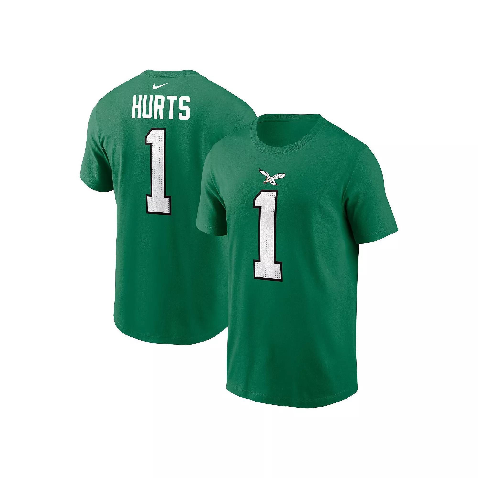 Men's Nike A.J. Brown Kelly Green Philadelphia Eagles Alternate Player Name & Number T-Shirt, Size: XL Product Image