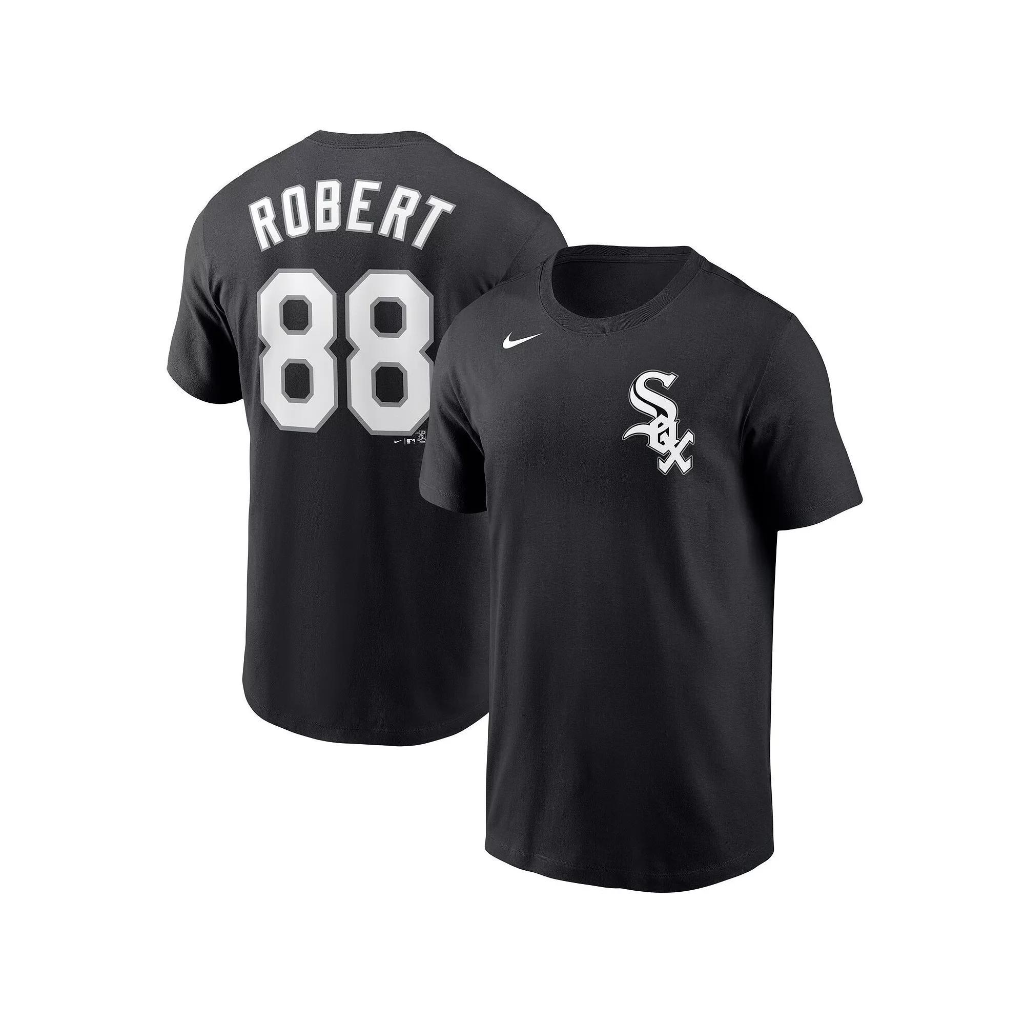 Men's Nike Luis Robert Black Chicago White Sox Name & Number T-Shirt, Size: 2XL Product Image