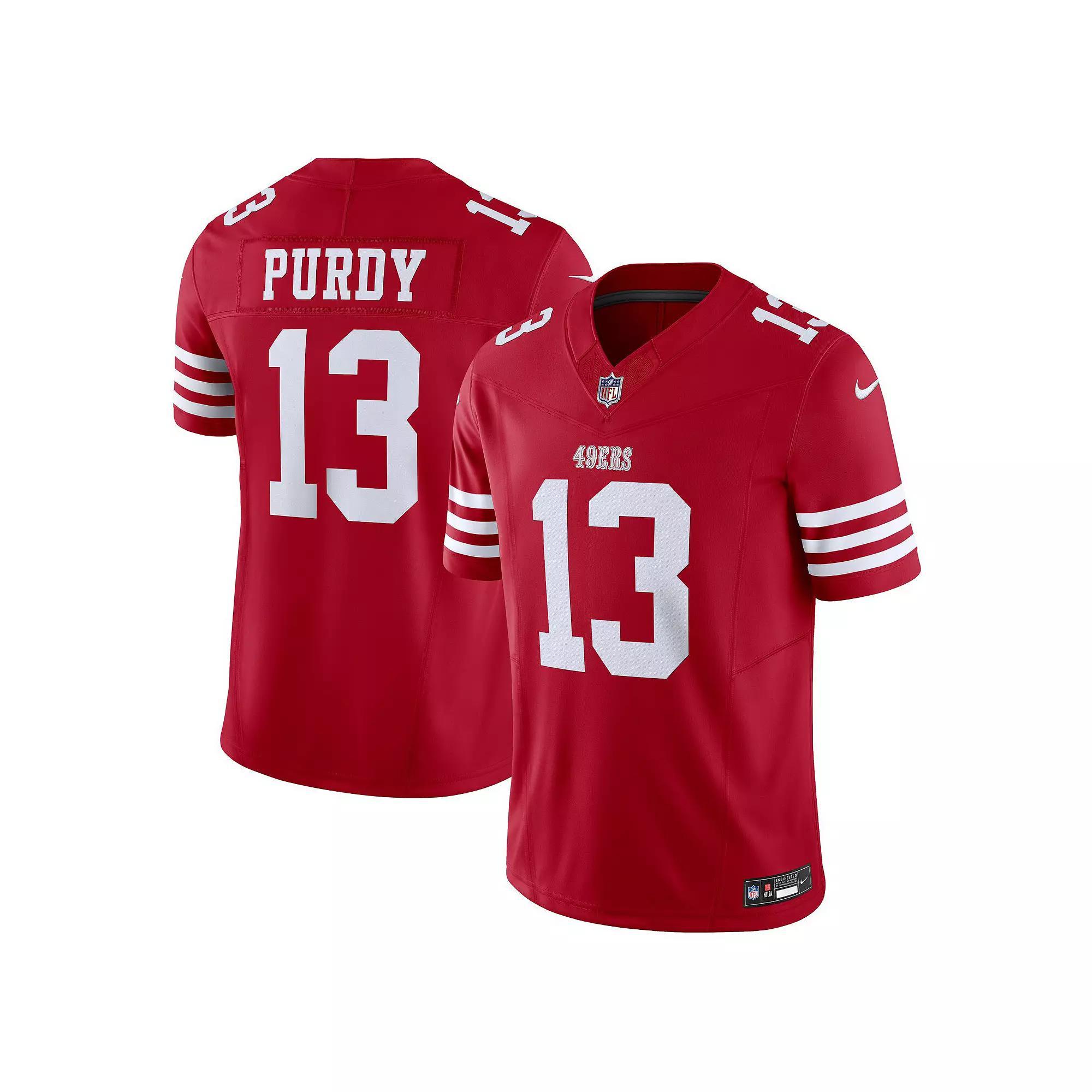 Men's Nike Brock Purdy Scarlet San Francisco 49ers Vapor F.U.S.E. Limited Jersey, Size: Medium, Red Product Image