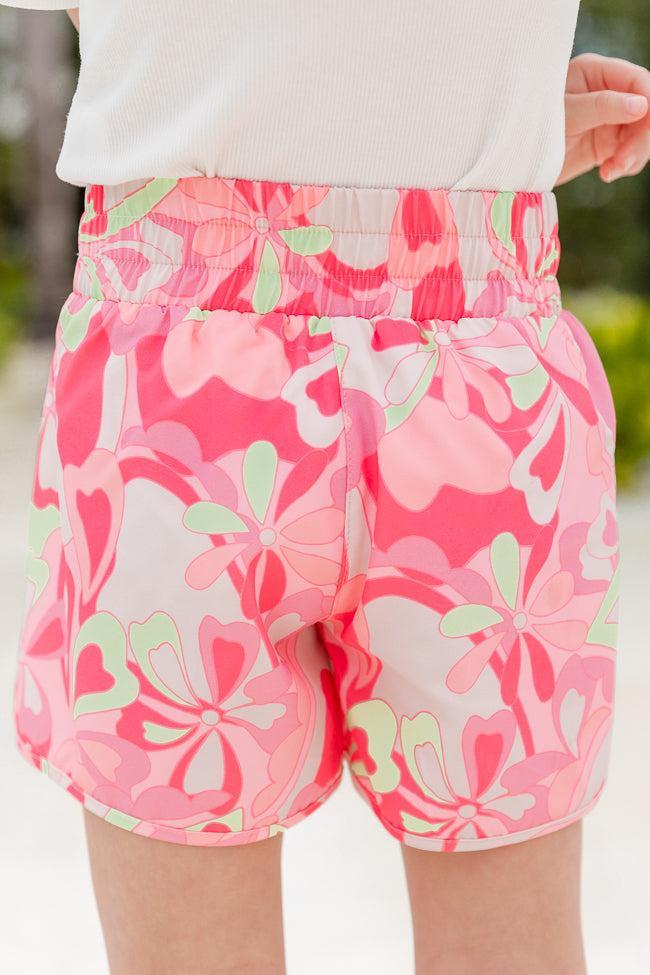 Kid's Errands To Run in Radiant Retro High Waisted Athletic Shorts SALE Product Image
