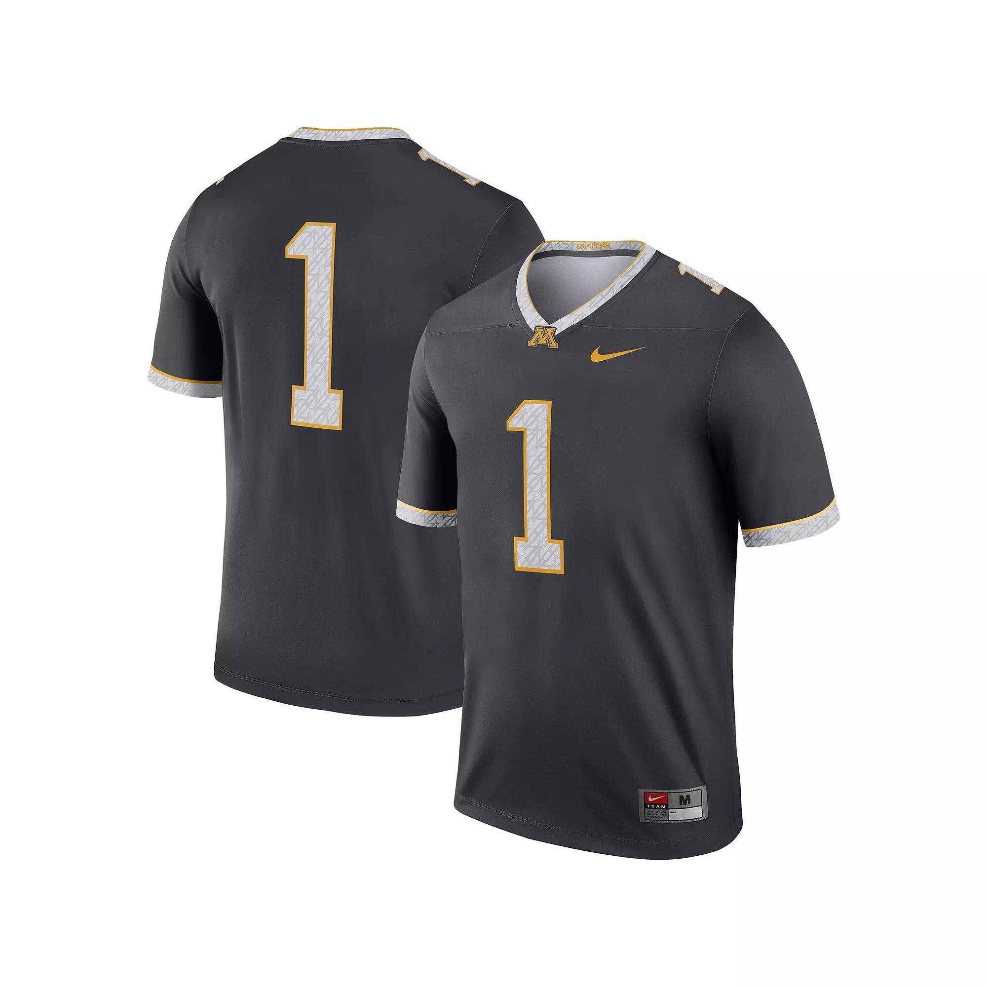 Men's Nike Gray #1 Minnesota Golden Gophers Legend Alternate Jersey, Size: Small, Grey Product Image