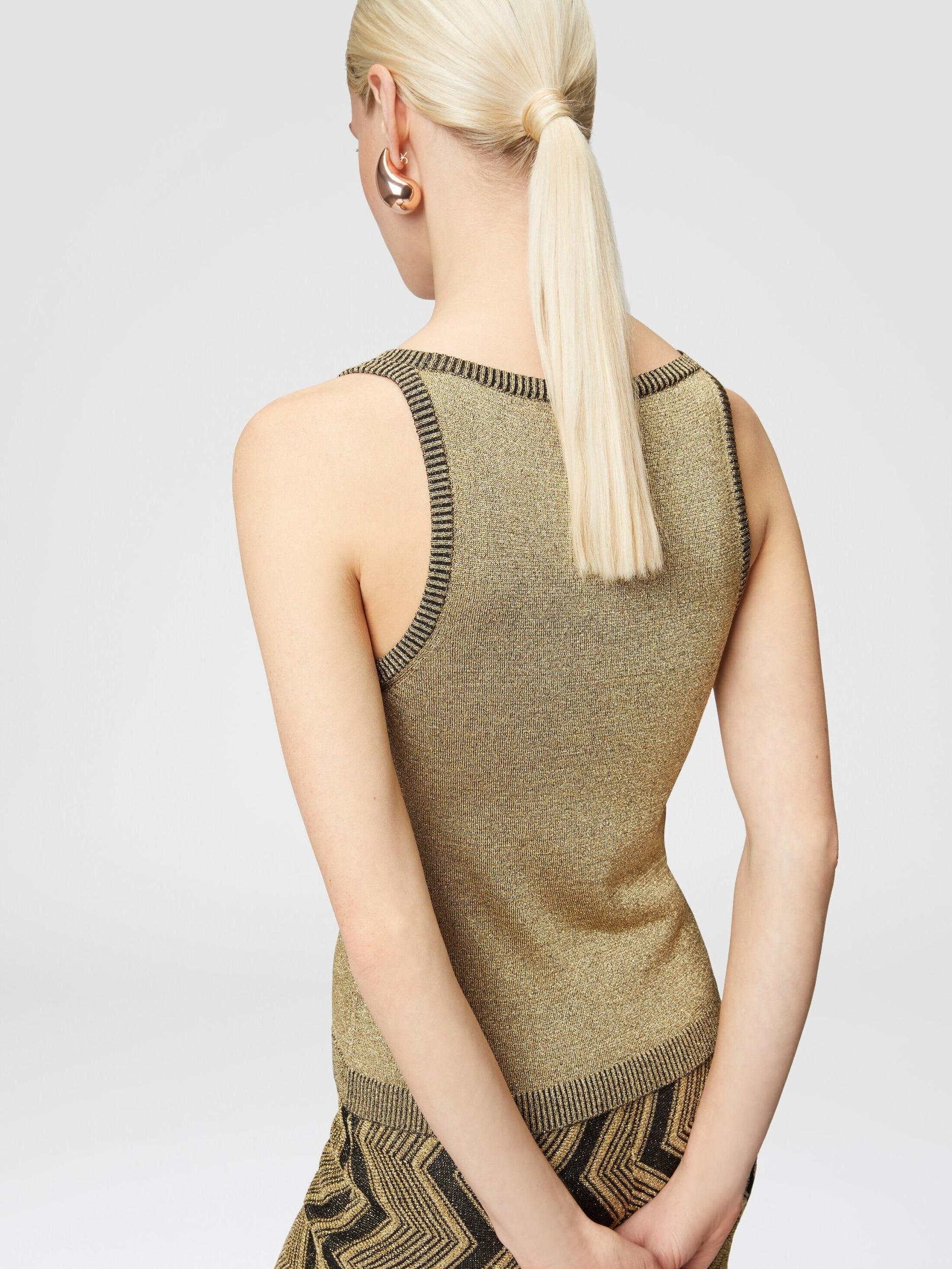 Glitter-effect viscose tank top Product Image