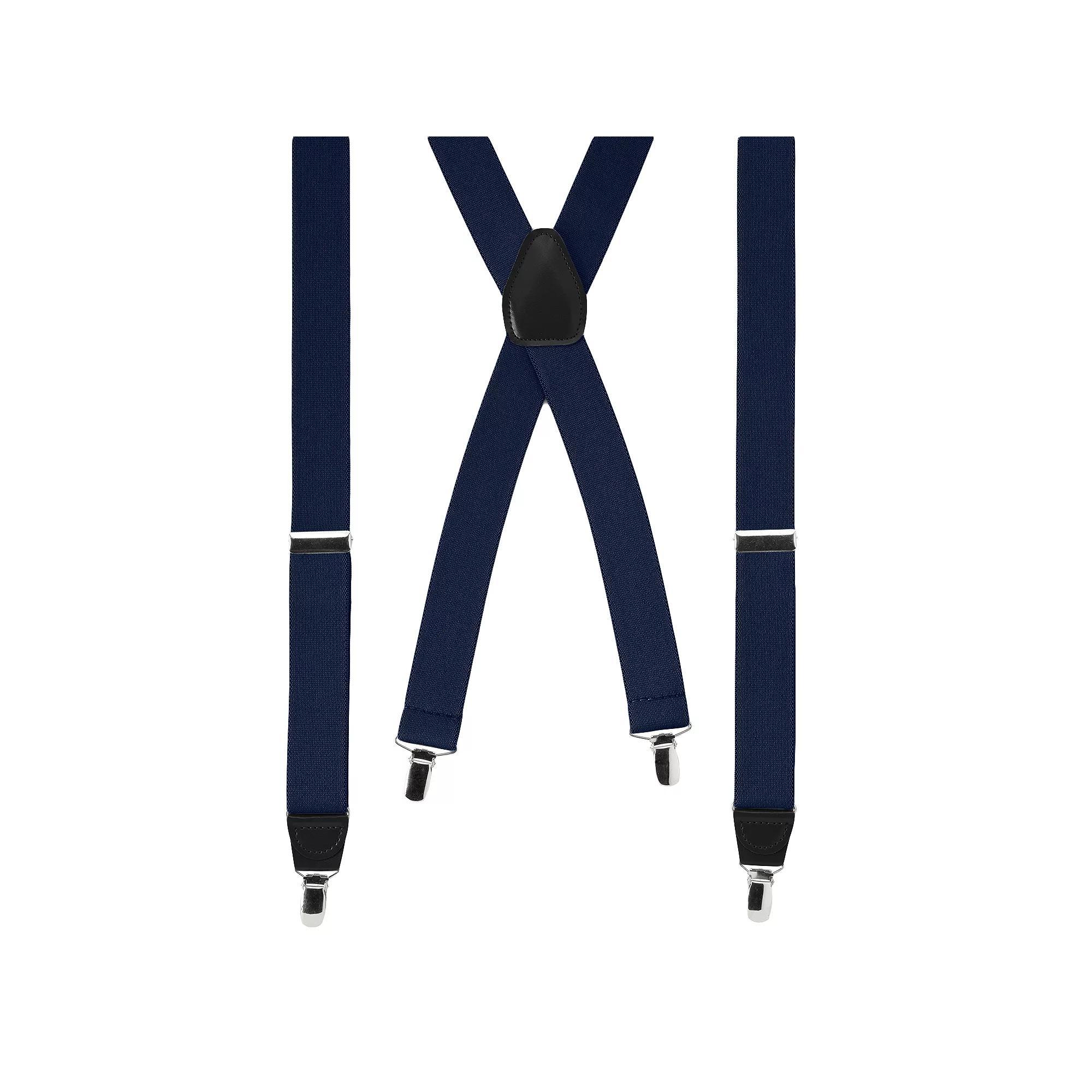 Men's Wembley Solid Stretch Suspenders, Black Product Image