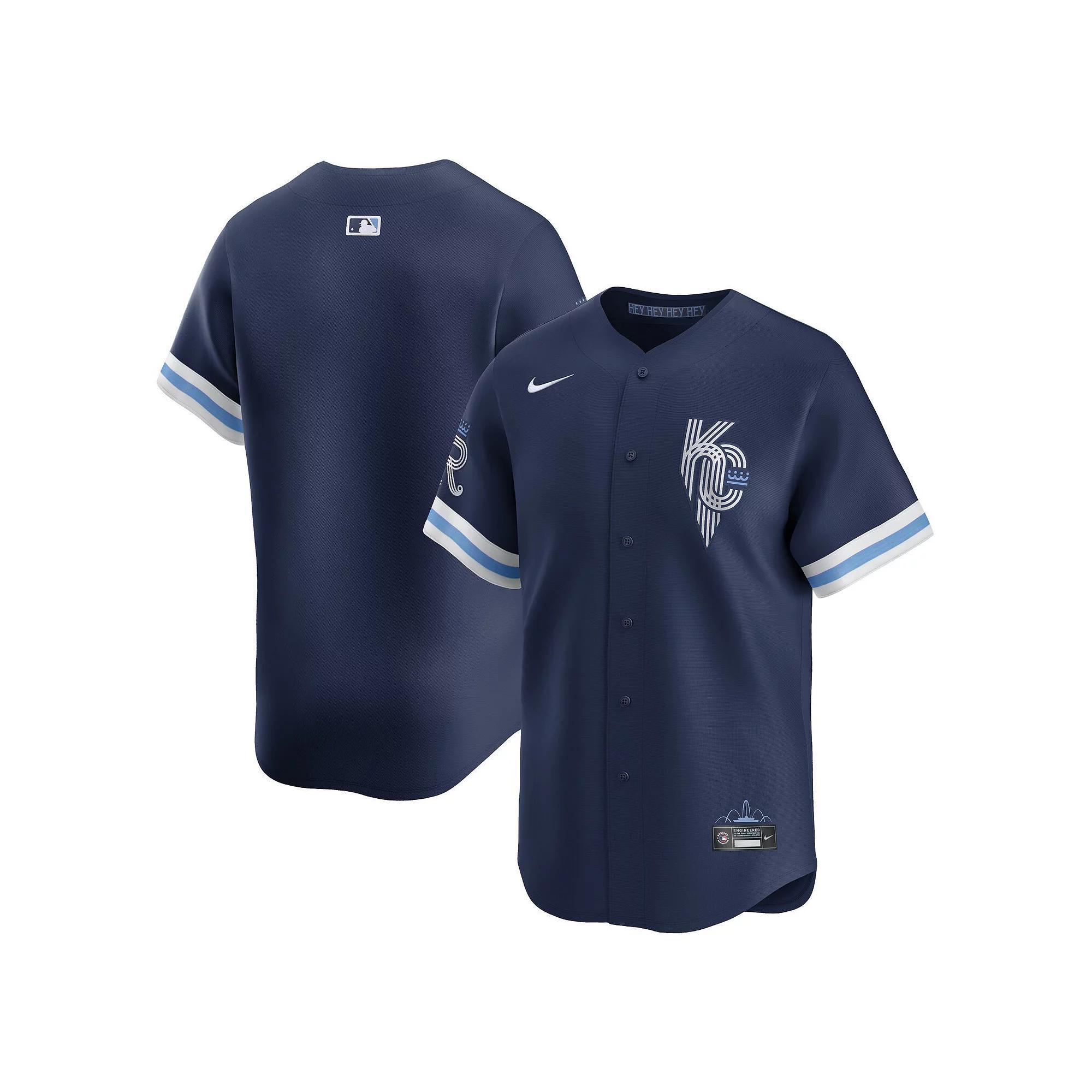 Men's Nike Navy Kansas City Royals City Connect Limited Jersey, Size: Small, Blue Product Image