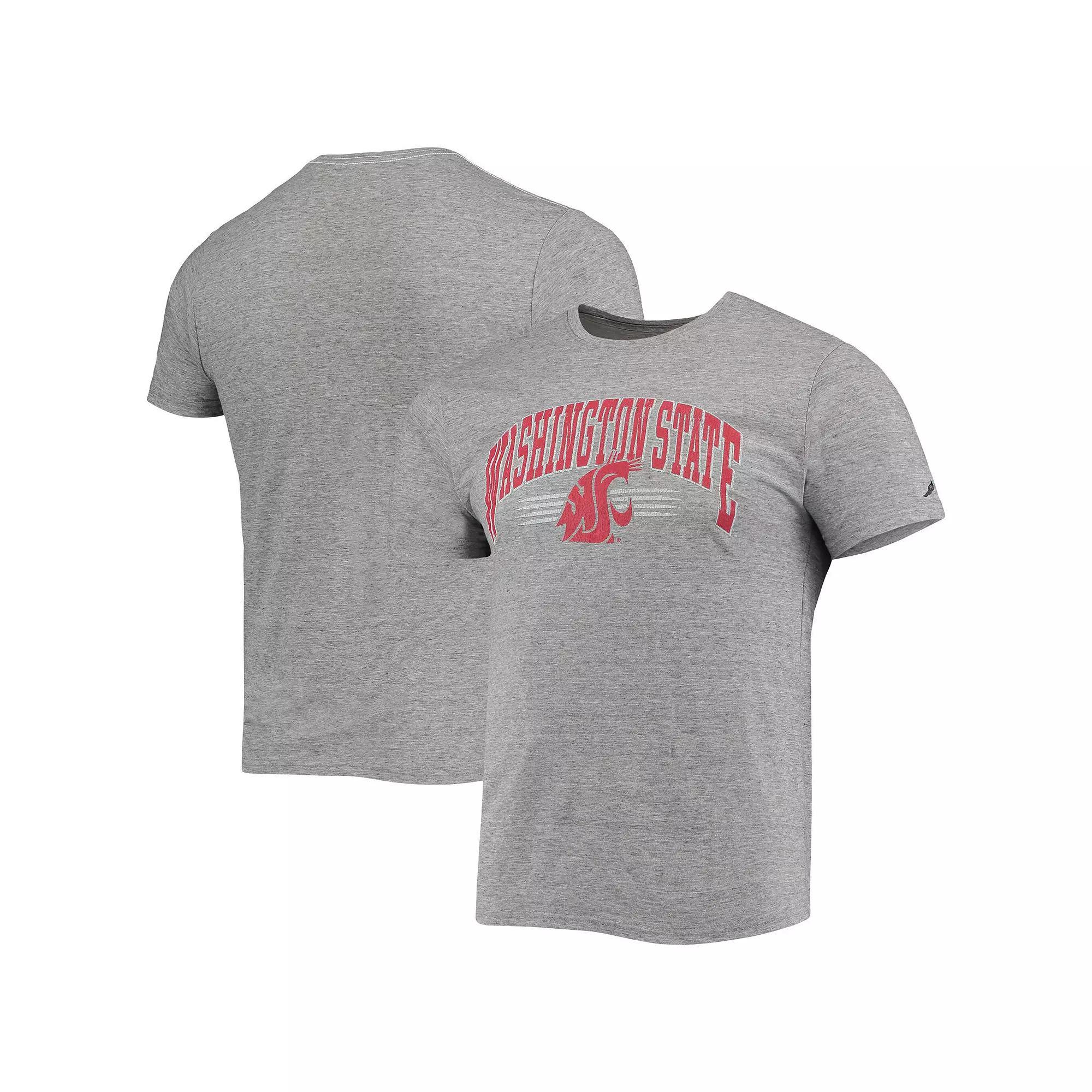 Men's League Collegiate Wear Heathered Gray Washington State Cougars Upperclassman Reclaim Recycled Jersey T-Shirt, Size: Small, Wsc Grey Product Image