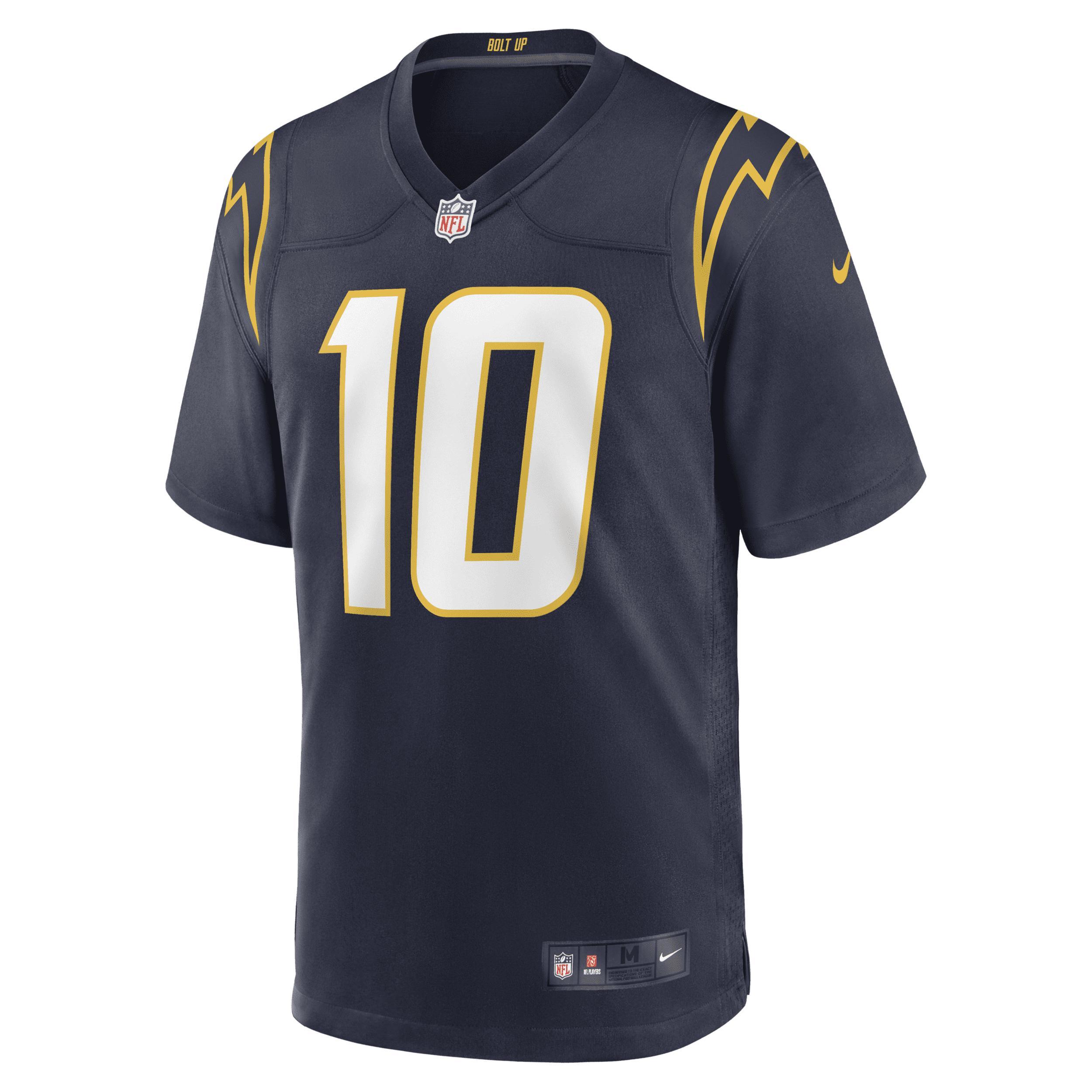 Men's Nike Justin Herbert Navy Los Angeles Chargers Alternate Game Jersey, Size: XL, Blue Product Image