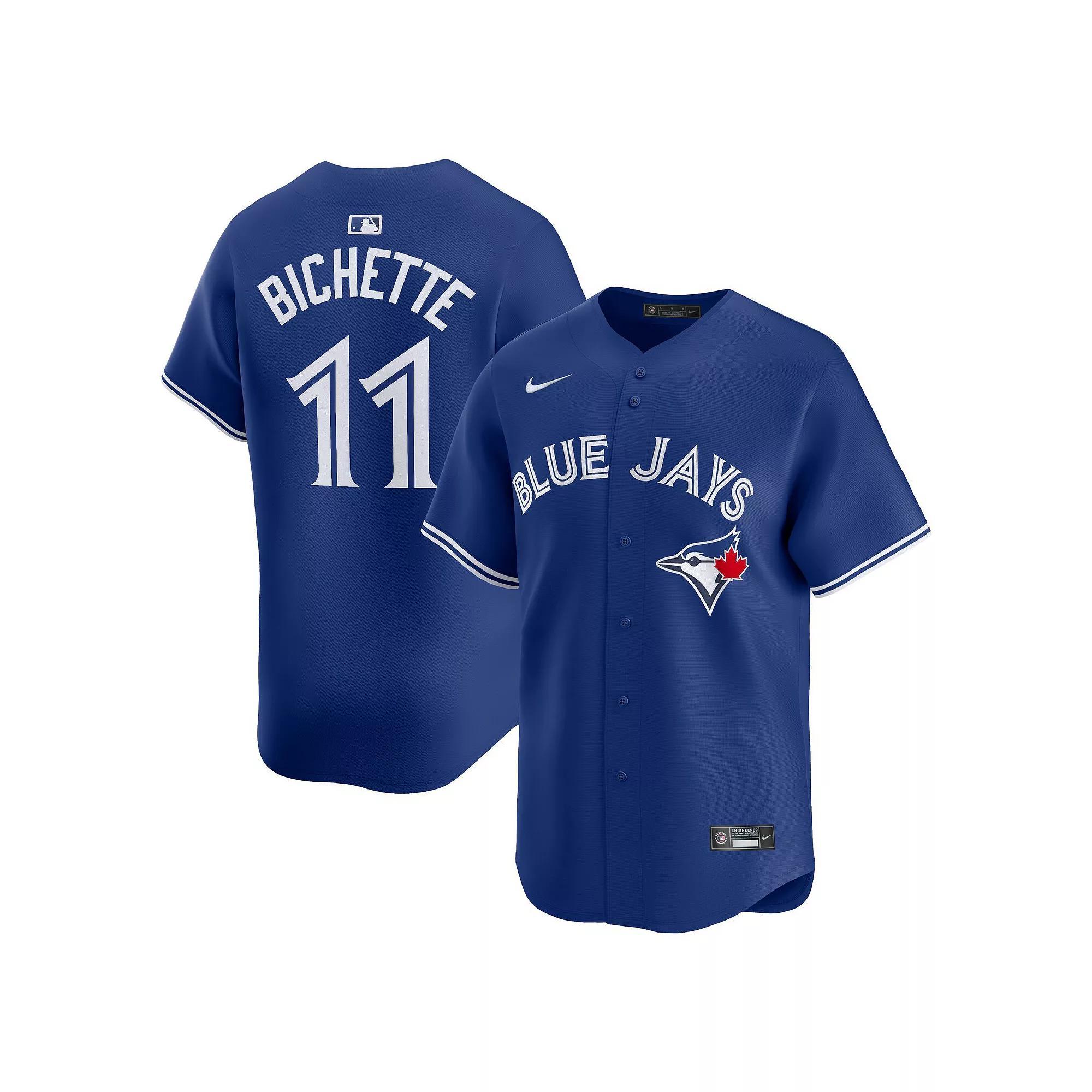 Men's Nike Bo Bichette Royal Toronto Blue Jays Alternate Limited Player Jersey, Size: Small, Jay Blue Product Image