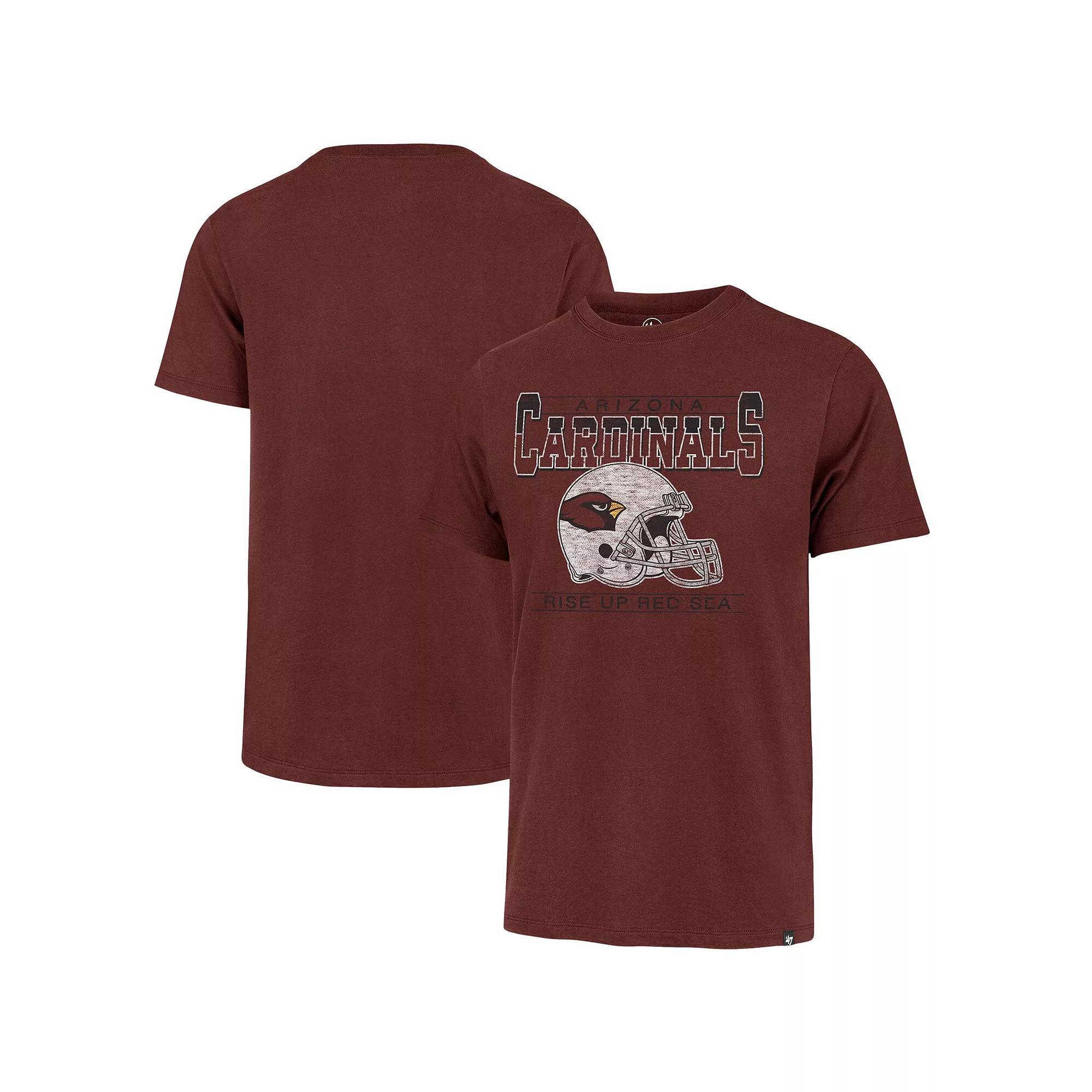 Men's '47 Cardinal Arizona Cardinals Gridiron Classics Time Lock Franklin T-Shirt, Size: 3XL, Red Product Image