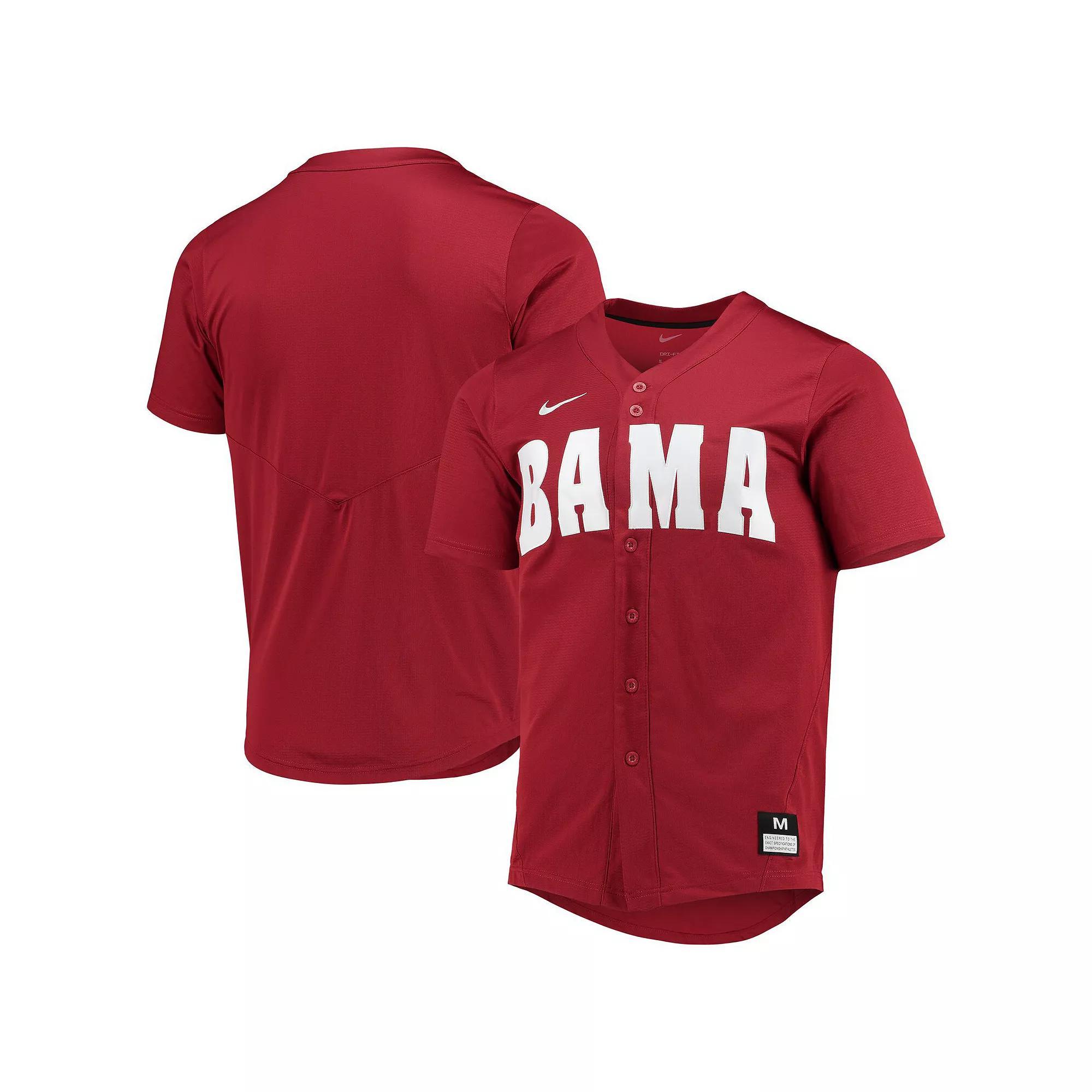 Men's Nike Crimson Alabama Crimson Tide Replica Baseball Jersey, Size: Medium, Red Product Image