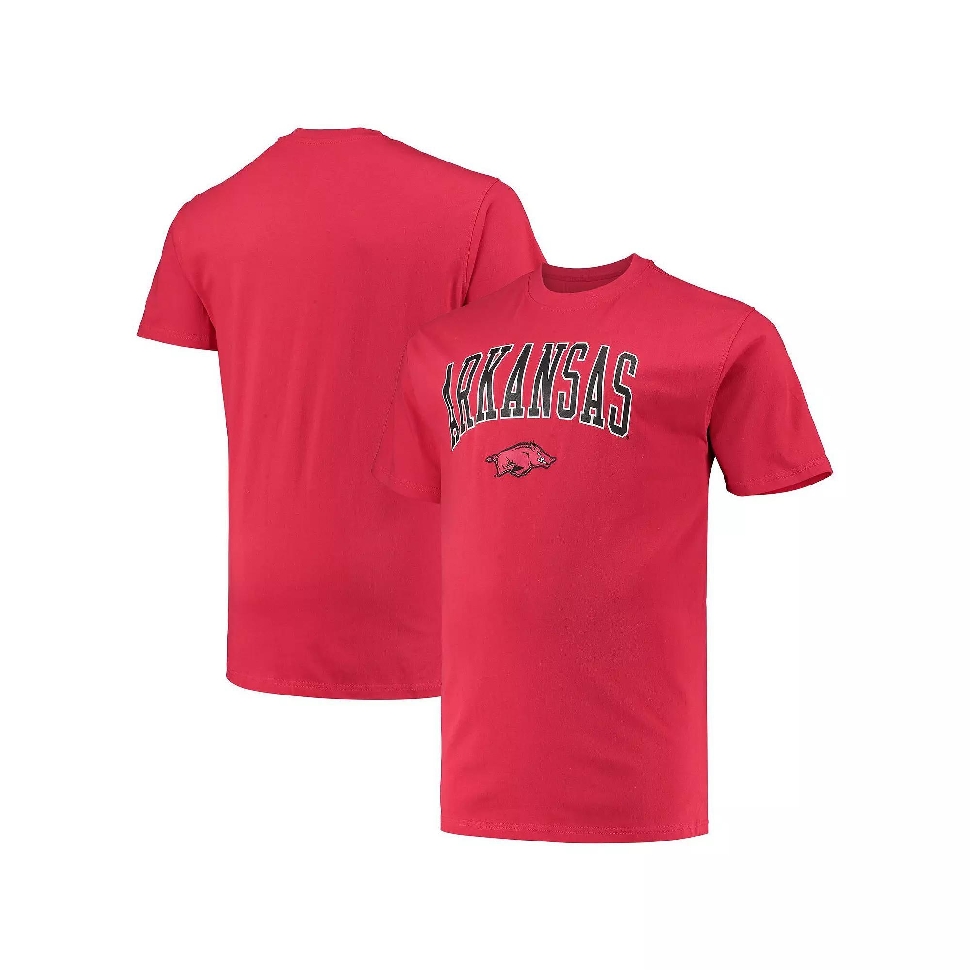 Mens Champion Cardinal Arkansas Razorbacks Big & Tall Arch Over Wordmark T-Shirt Product Image