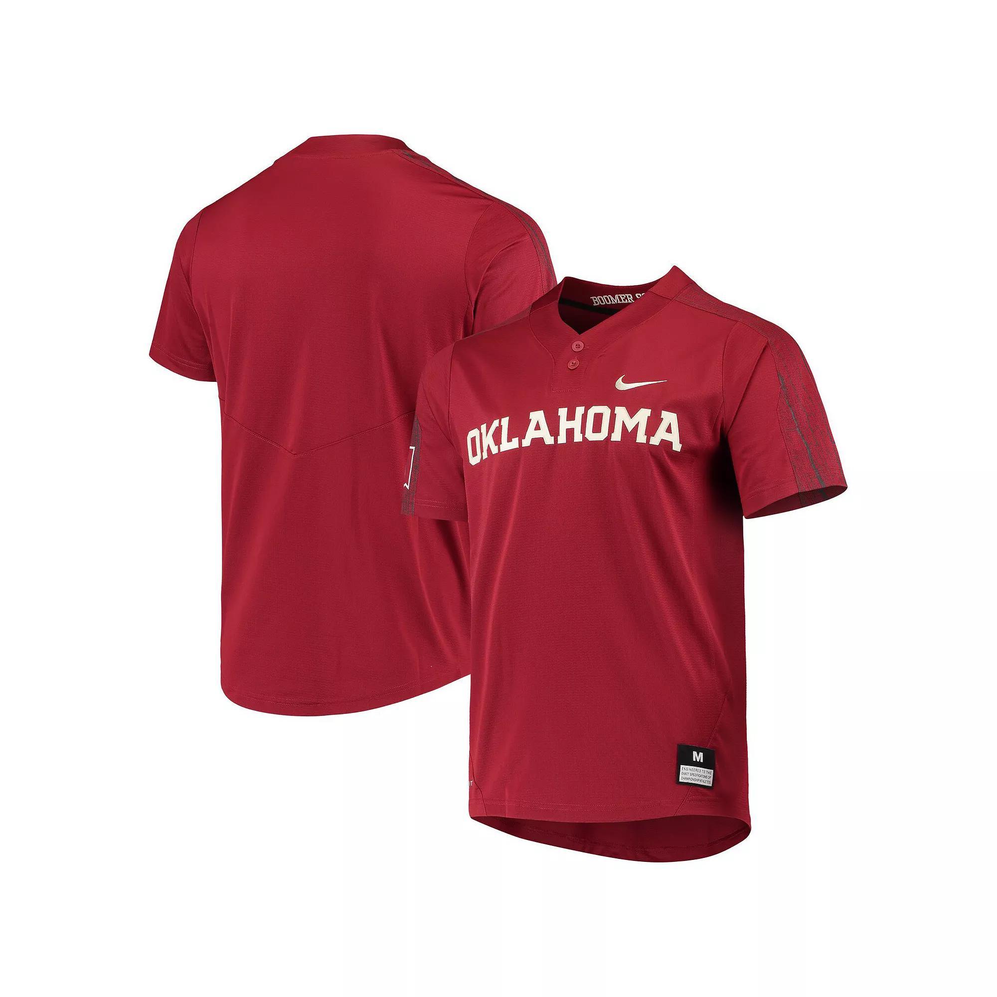 Nike Crimson Oklahoma Sooners Replica Softball Jersey, Men's, Size: 2XL, Red Product Image