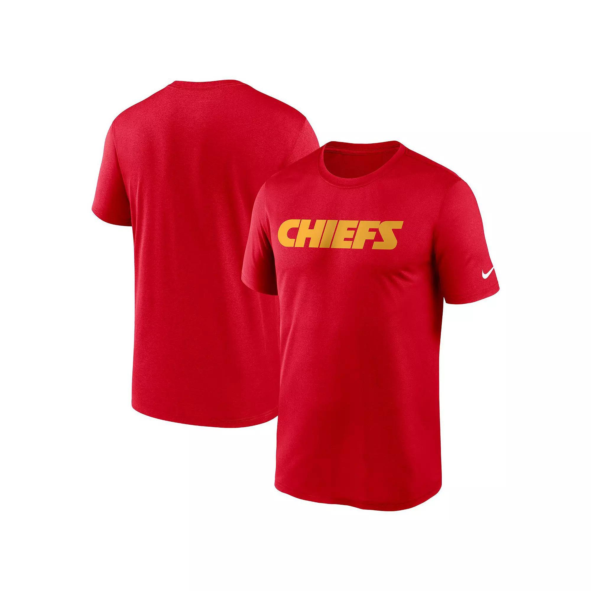 Men's Nike Red Kansas City Chiefs Wordmark Legend T-Shirt, Size: Medium Product Image