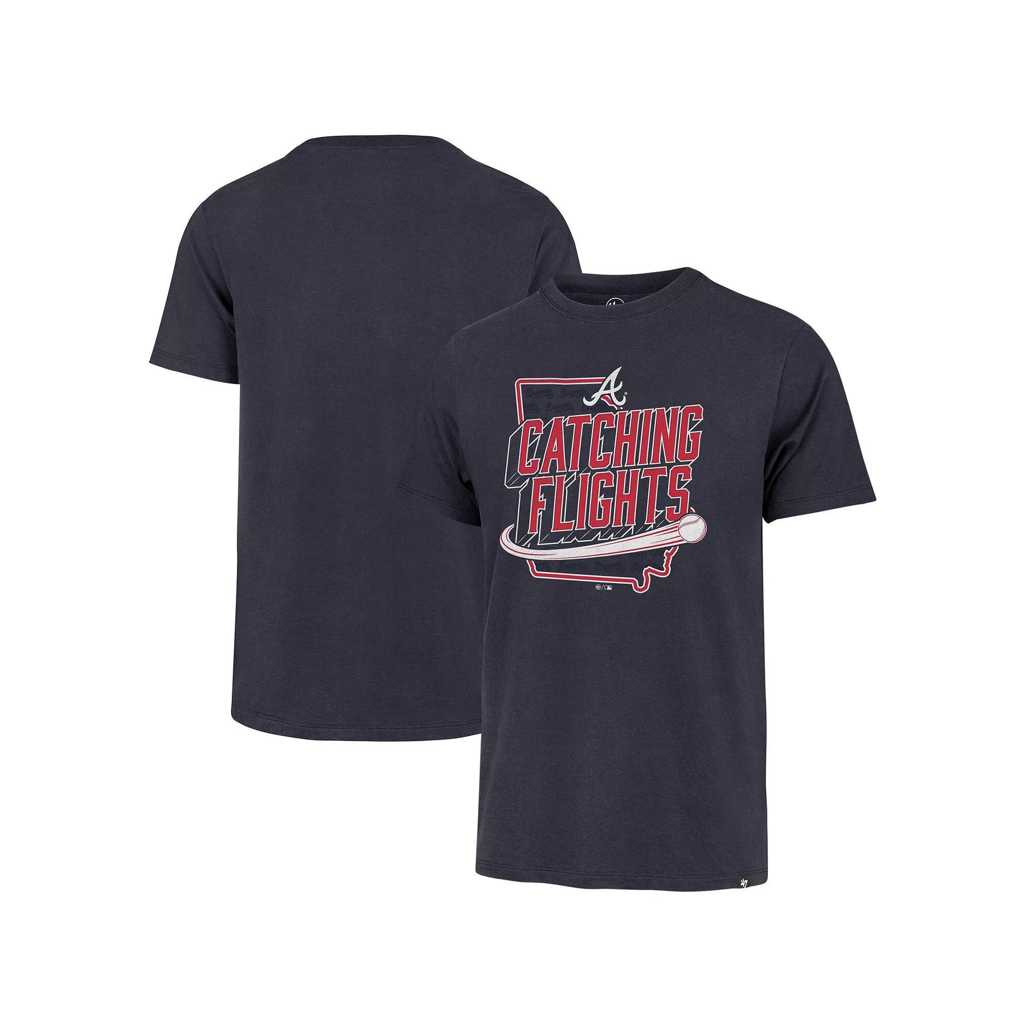 Men's '47 Navy Atlanta Braves Regional Franklin T-Shirt, Size: Small, Blue Product Image
