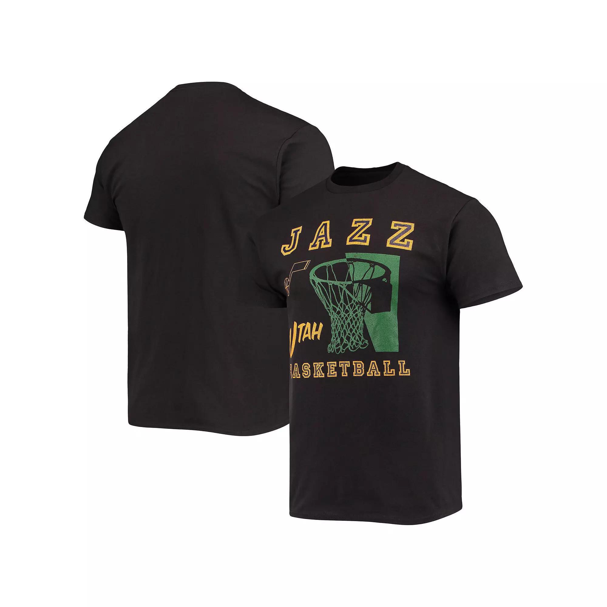 Men's Junk Food Navy Utah Jazz Slam Dunk T-Shirt, Size: Small, Jaz Black Product Image