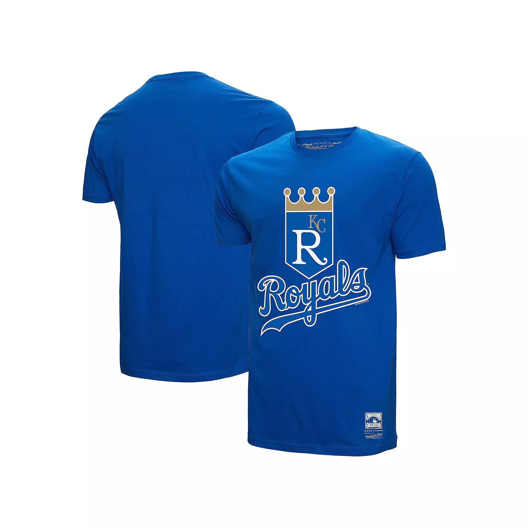 Mens Mitchell & Ness Royal Kansas City Royals Basic Logo T-Shirt Product Image