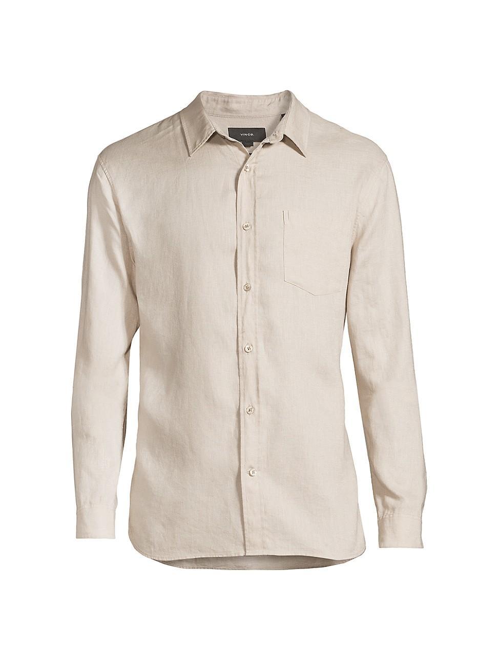 Mens Linen Sport Shirt Product Image