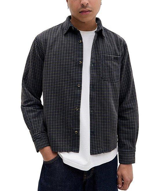 BDG Urban Outfitters Long Sleeve Crop Check Shirt Product Image